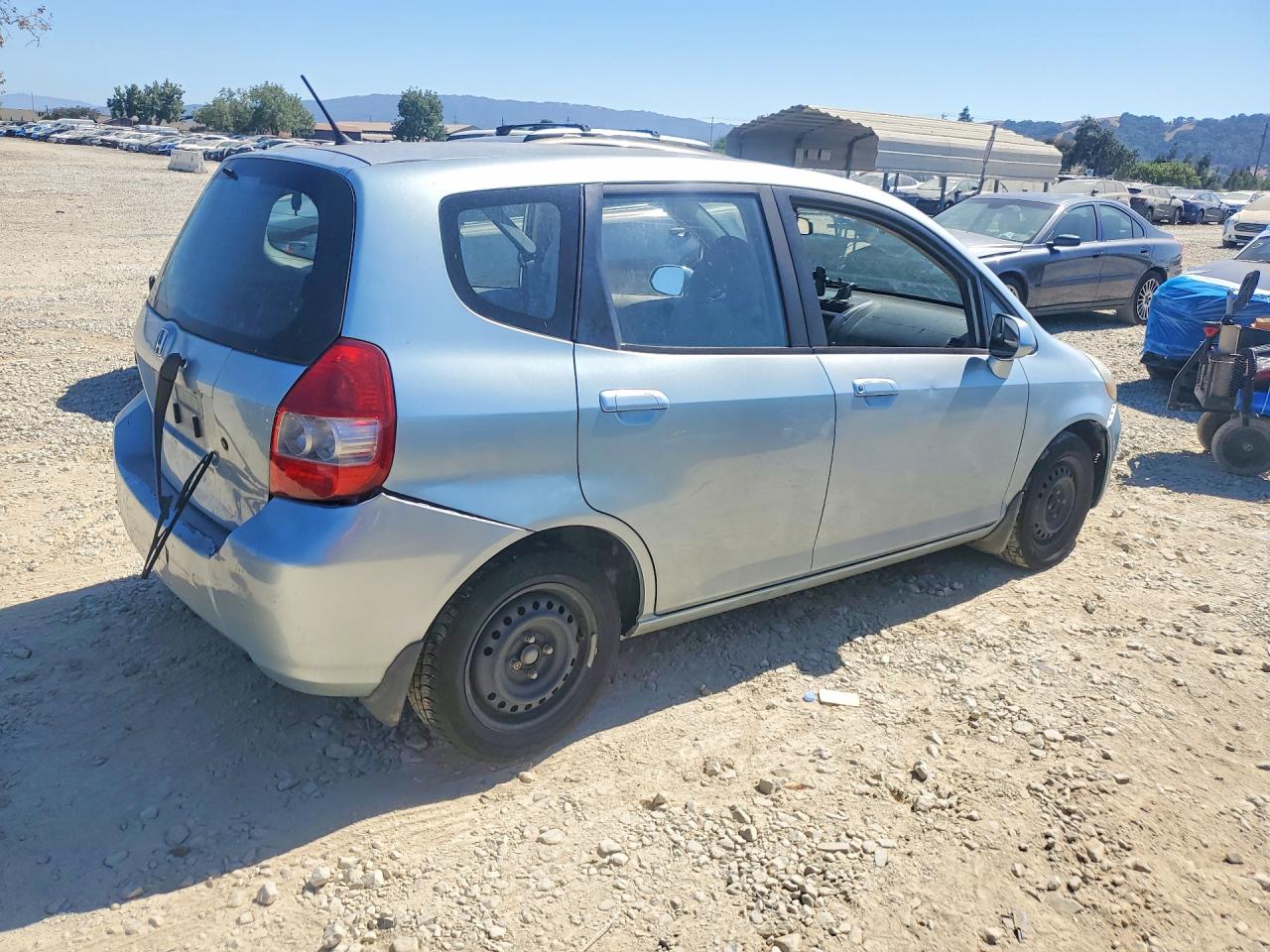 2007 Honda Fit Blue vin: JHMGD37467S042358