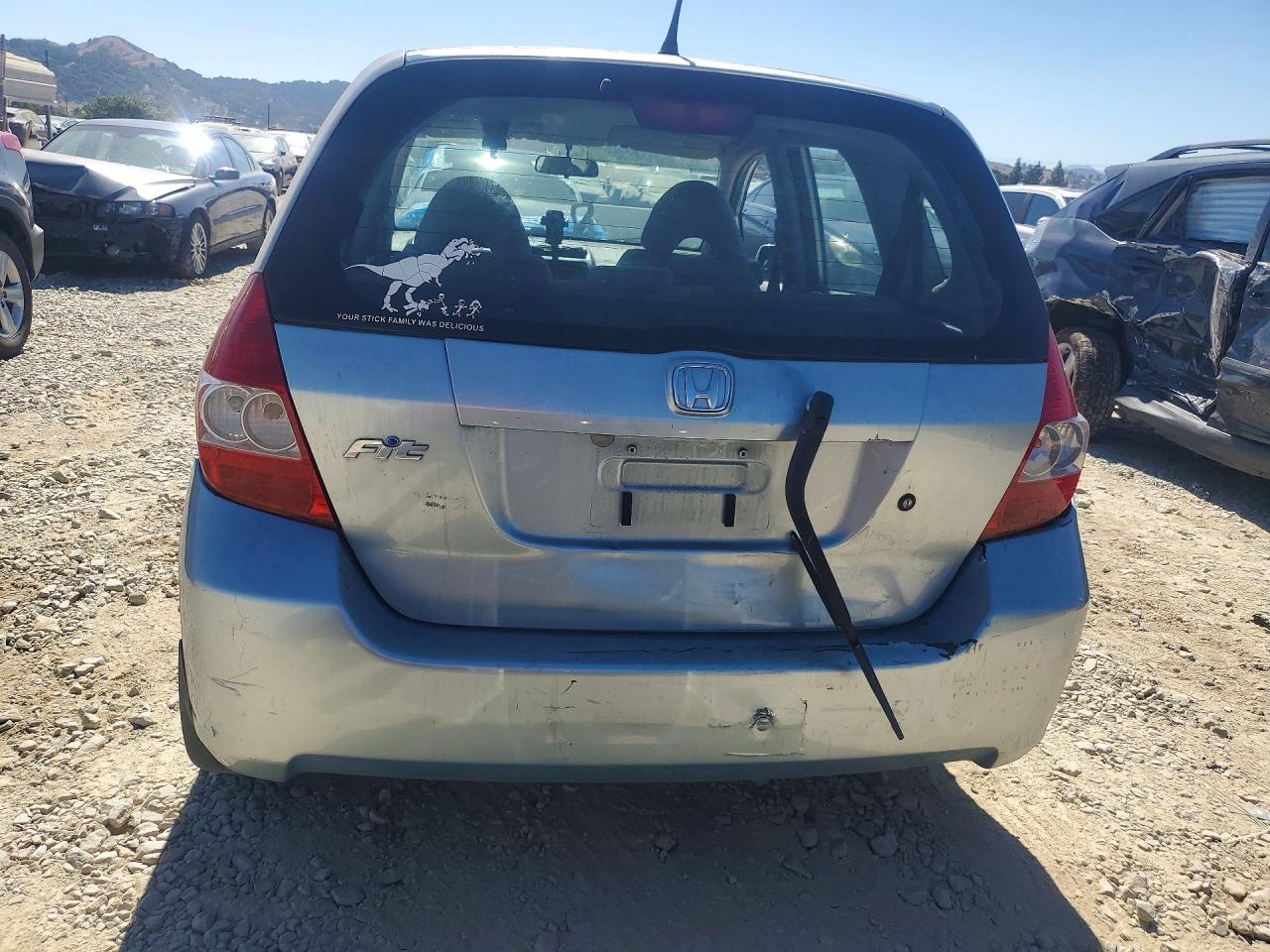 2007 Honda Fit Blue vin: JHMGD37467S042358