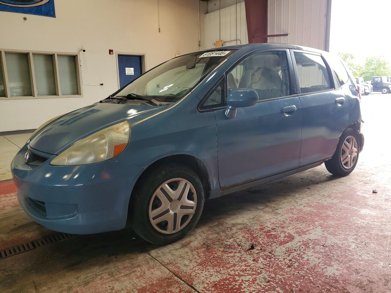 2007 Honda Fit Blue vin: JHMGD37467S066952