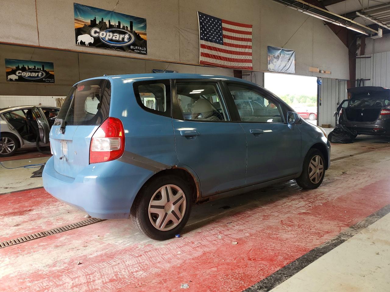 2007 Honda Fit Blue vin: JHMGD37467S066952