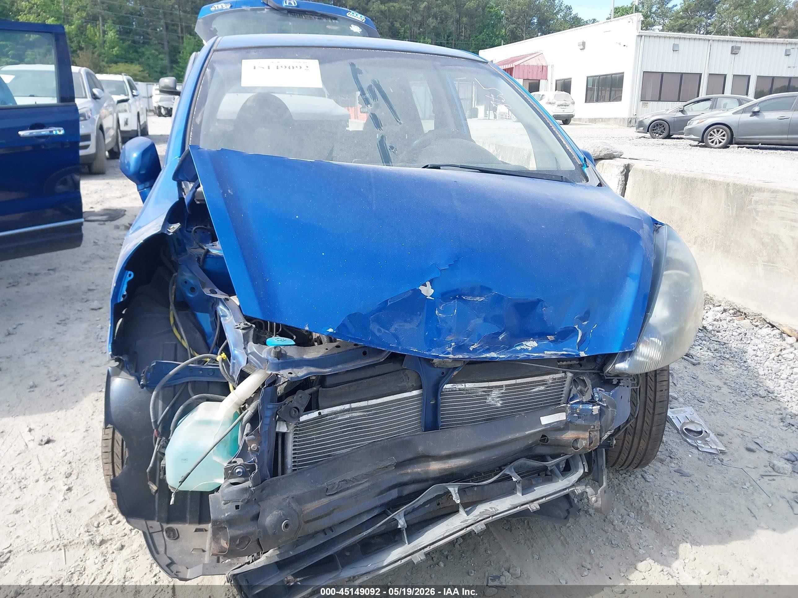 2008 Honda Fit   Blue vin: JHMGD37468S006865