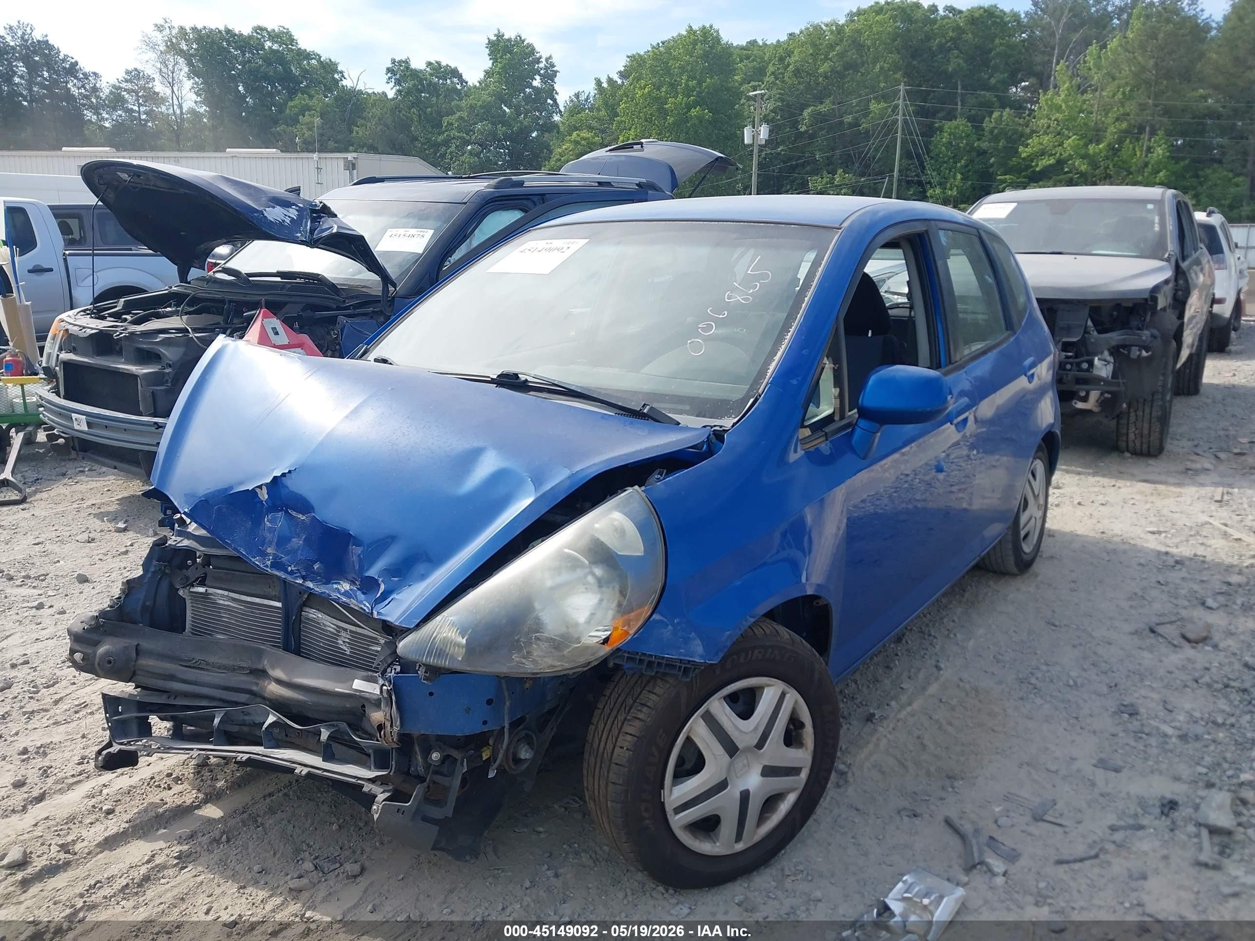 2008 Honda Fit   Blue vin: JHMGD37468S006865