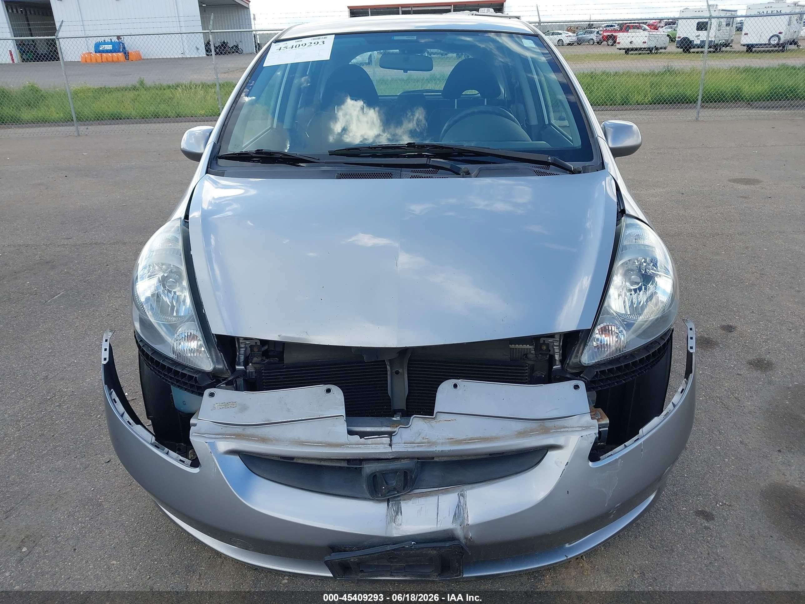 2008 Honda Fit   Gray vin: JHMGD37478S012559