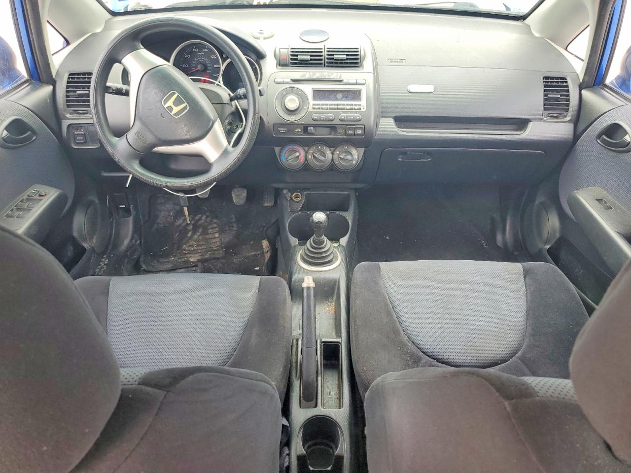 2008 Honda Fit Blue vin: JHMGD37478S048672