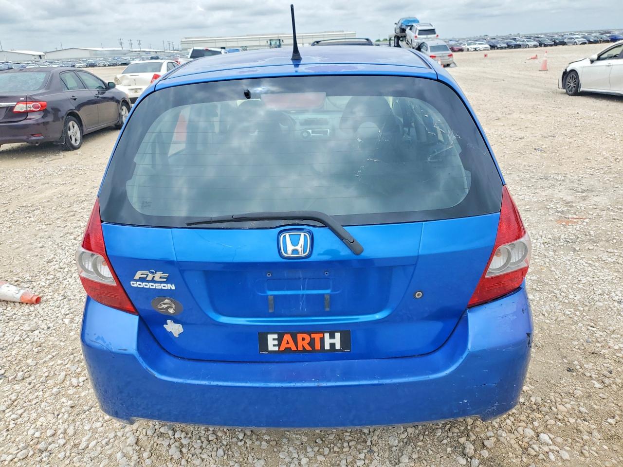 2008 Honda Fit Blue vin: JHMGD37478S048672