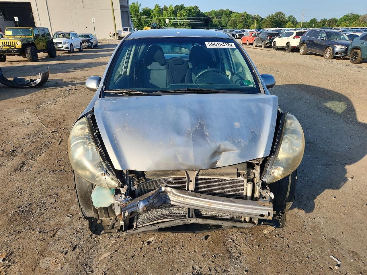 2007 Honda Fit Silver vin: JHMGD37487S043432