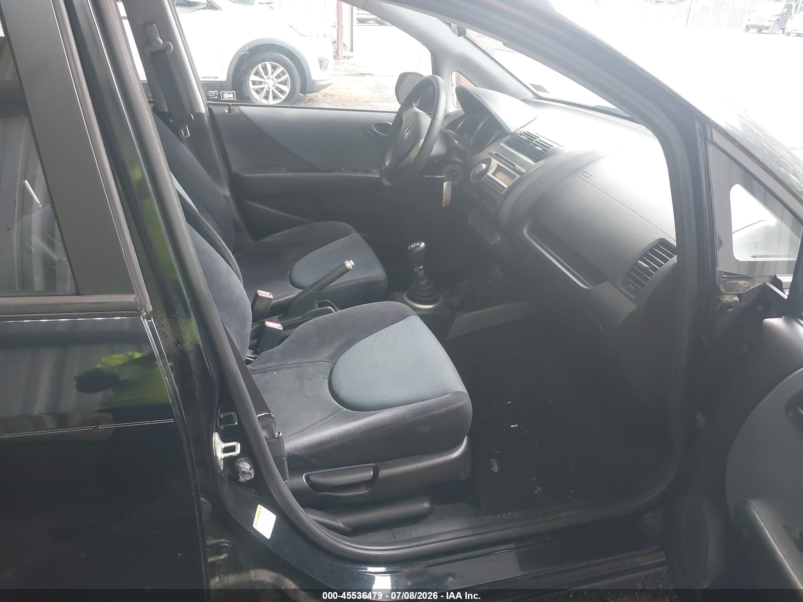 2008 Honda Fit   Black vin: JHMGD37488S002364