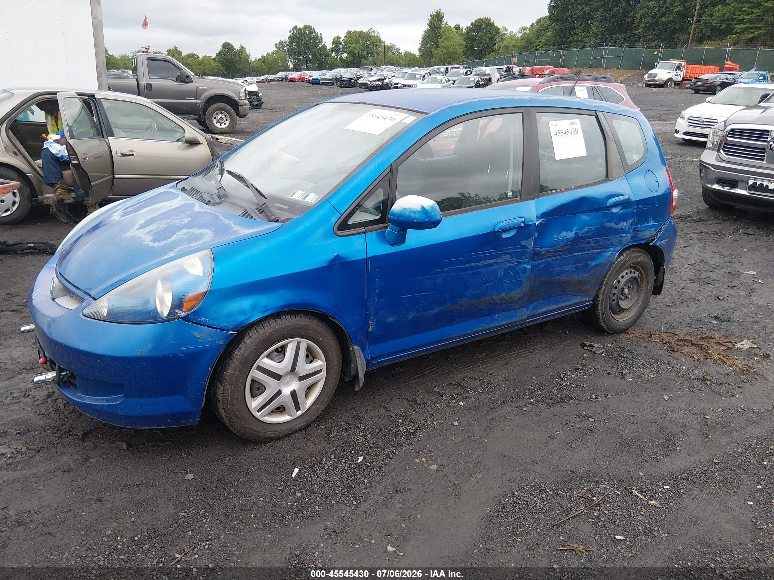 2008 Honda Fit   Blue vin: JHMGD37488S030374