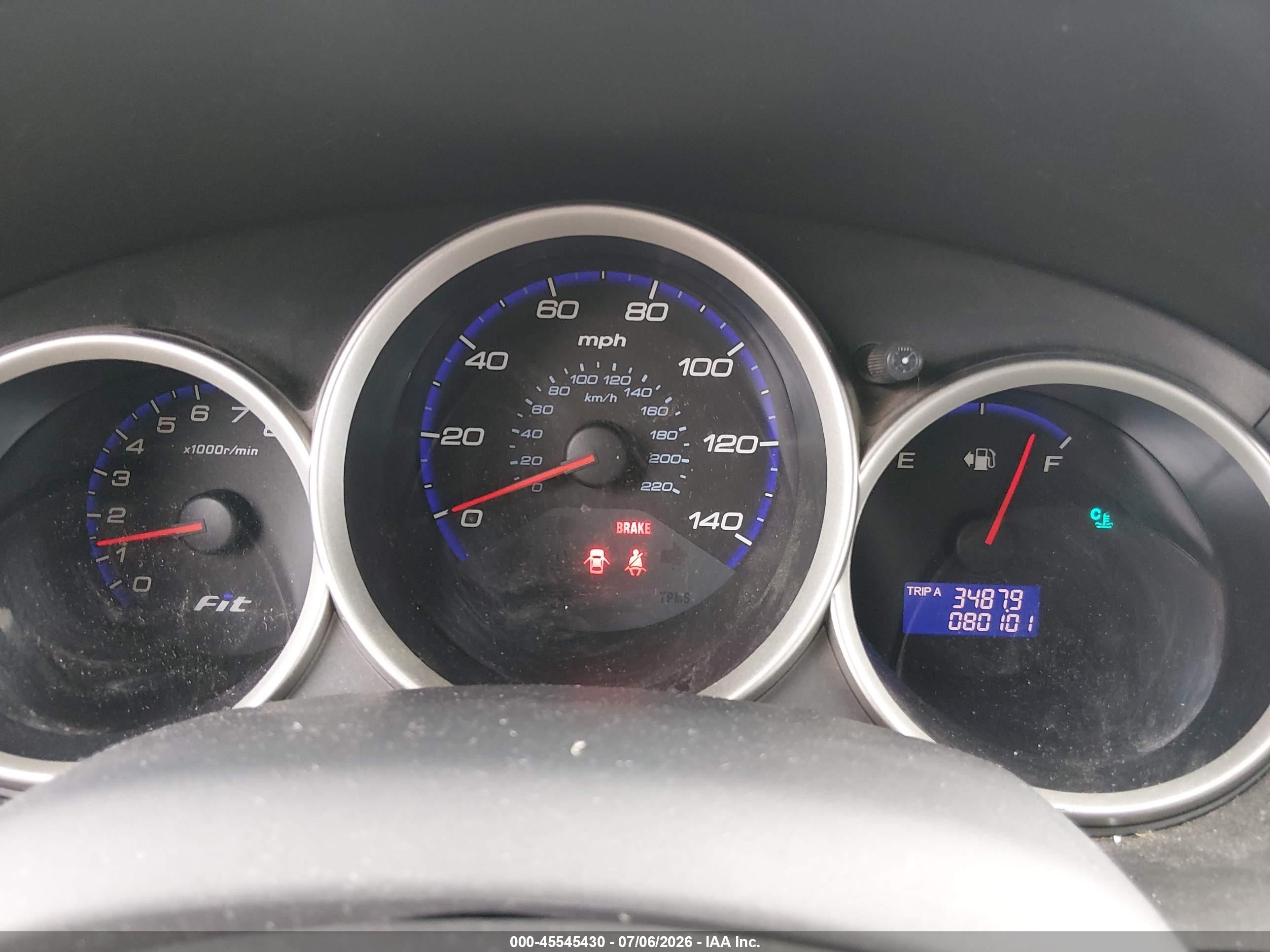 2008 Honda Fit   Blue vin: JHMGD37488S030374