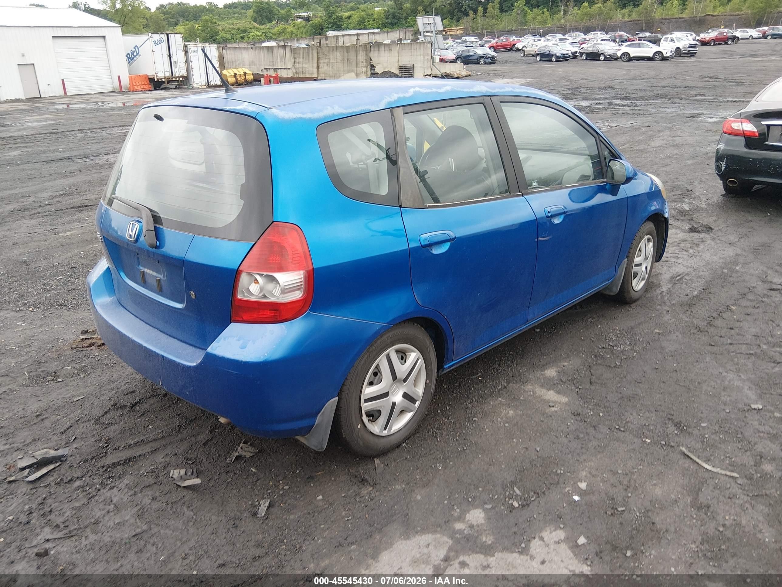 2008 Honda Fit   Blue vin: JHMGD37488S030374