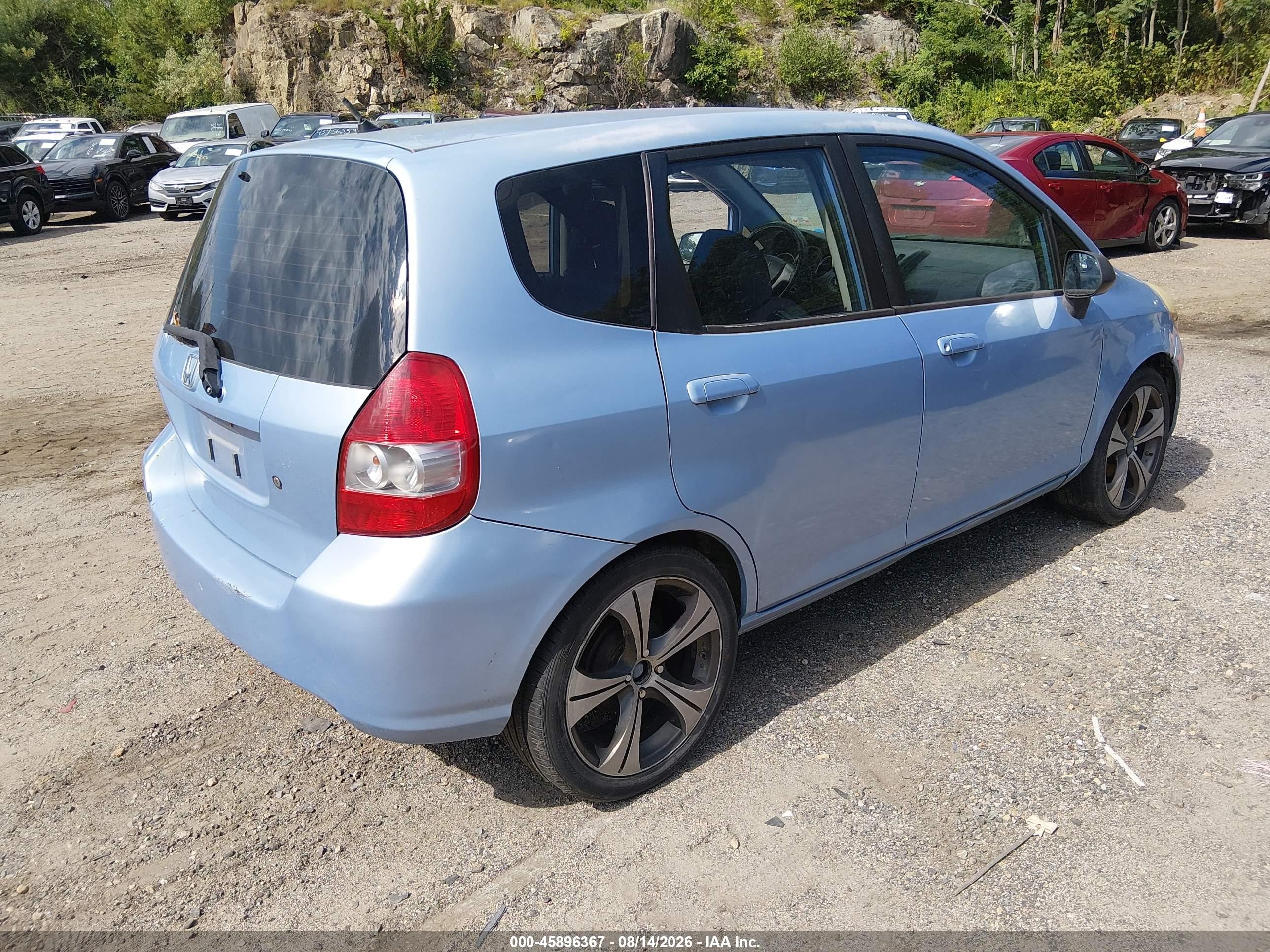 2008 Honda Fit   Light Blue vin: JHMGD37498S056479