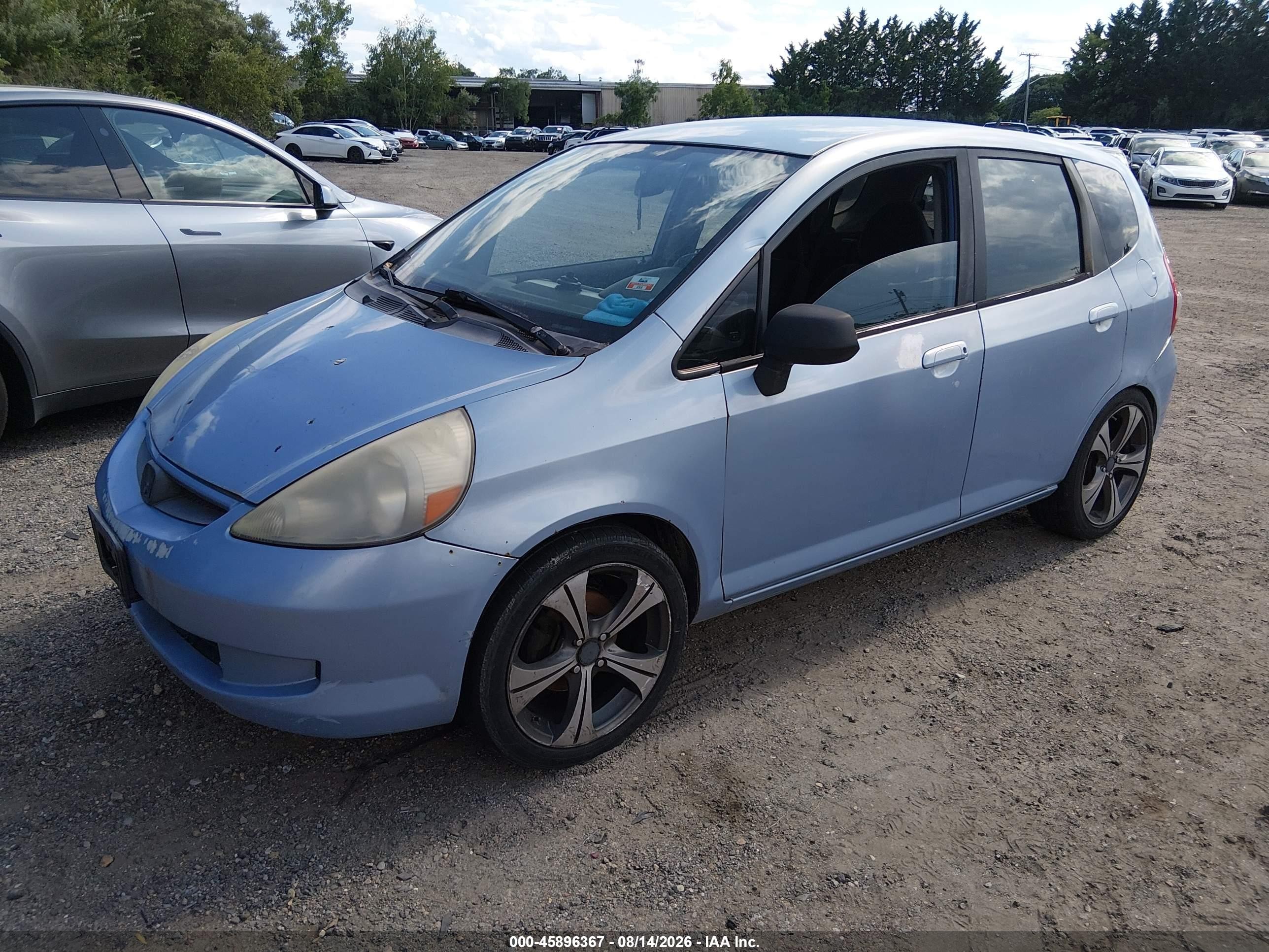 2008 Honda Fit   Light Blue vin: JHMGD37498S056479