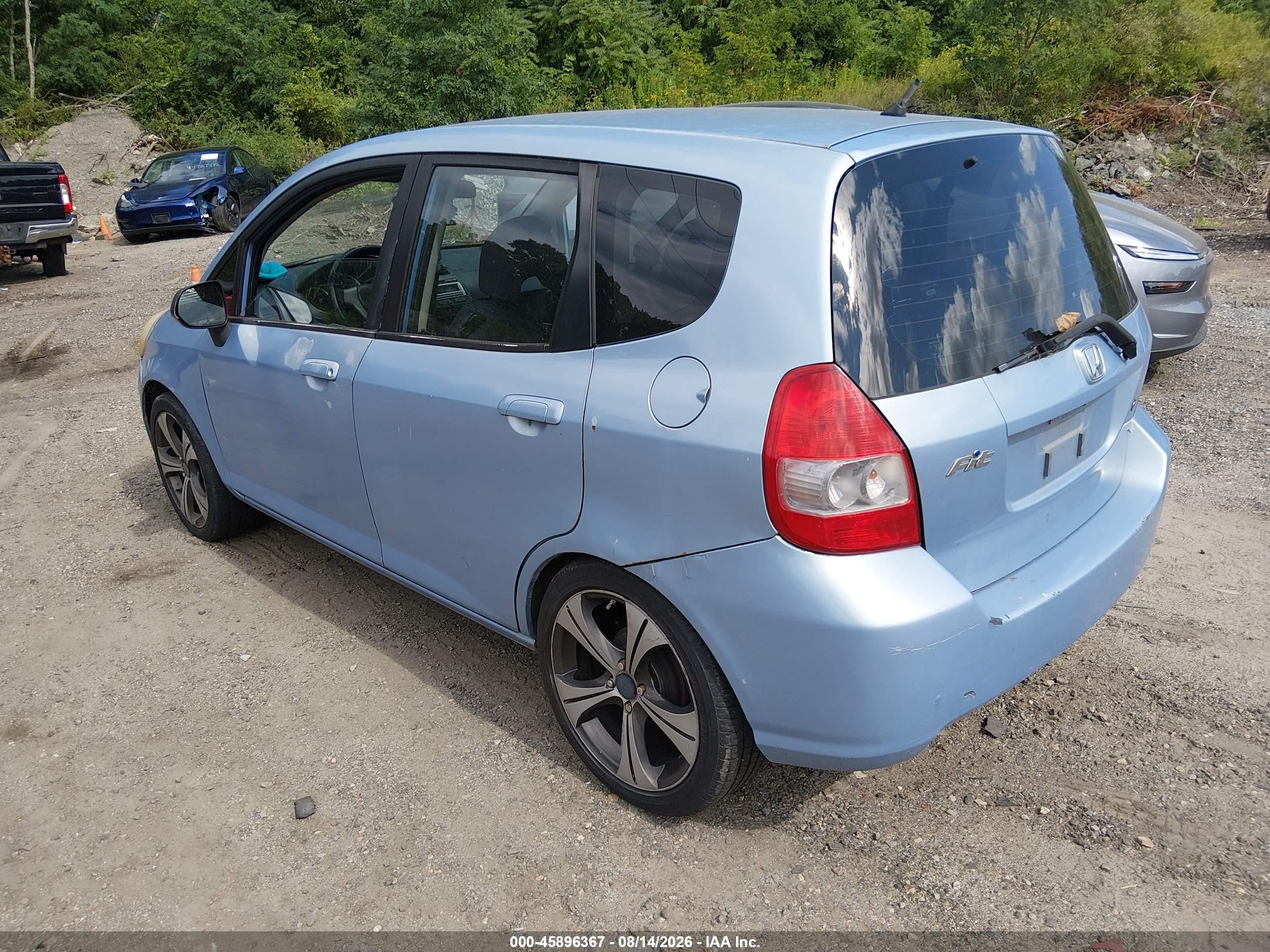 2008 Honda Fit   Light Blue vin: JHMGD37498S056479