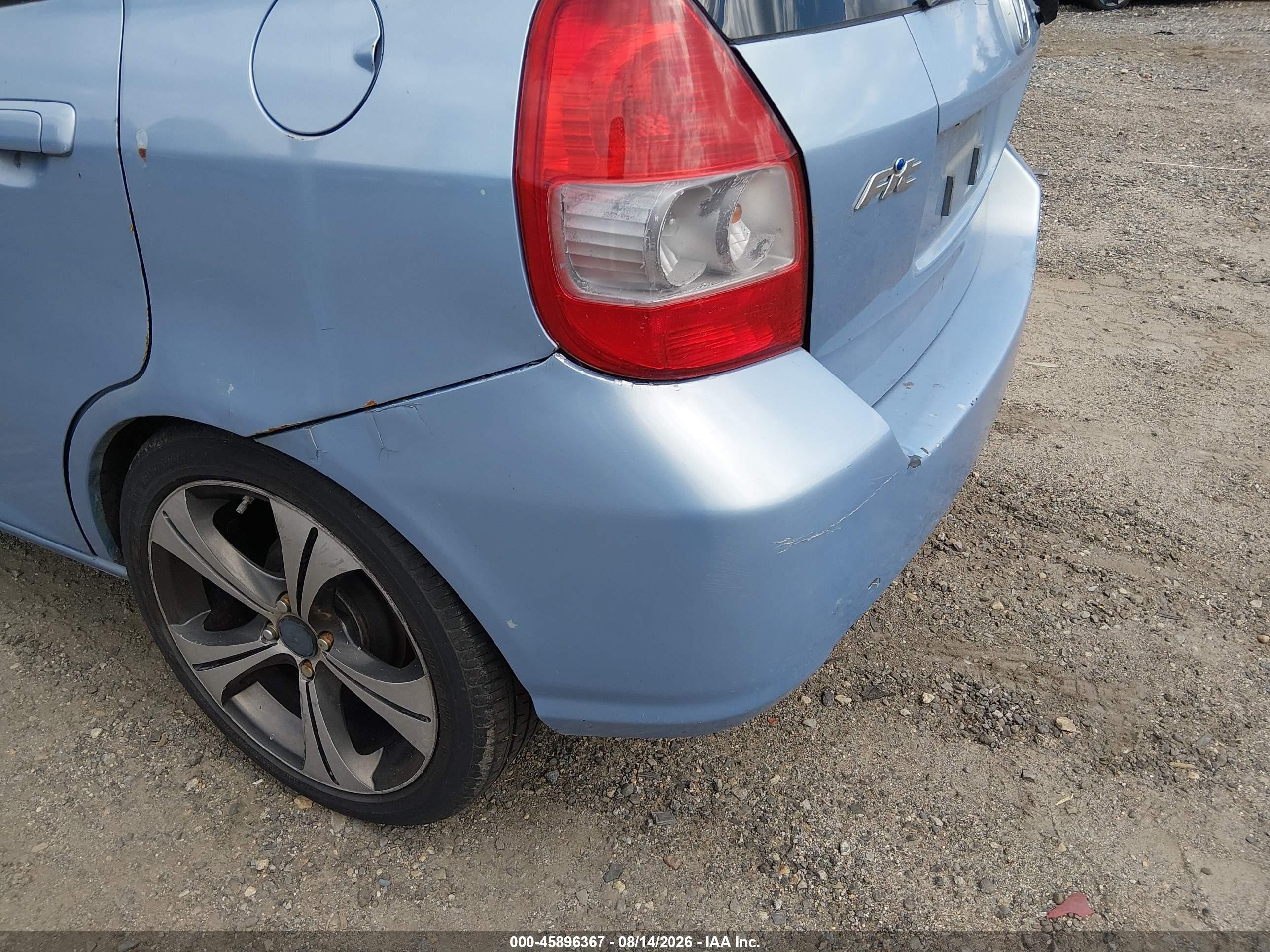 2008 Honda Fit   Light Blue vin: JHMGD37498S056479
