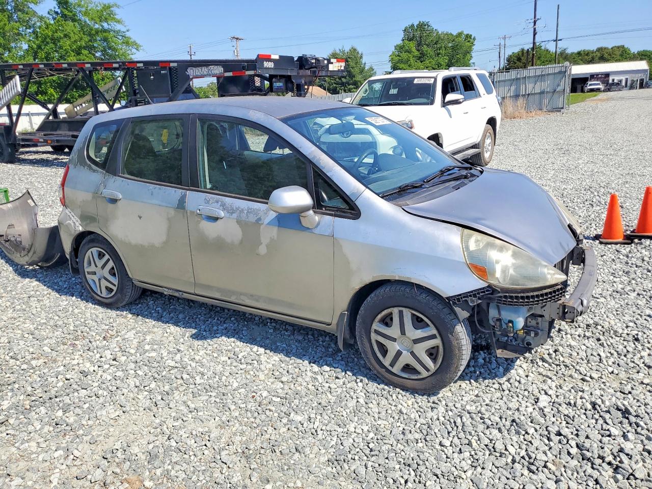 2008 Honda Fit Серебряный vin: JHMGD374X8S069502