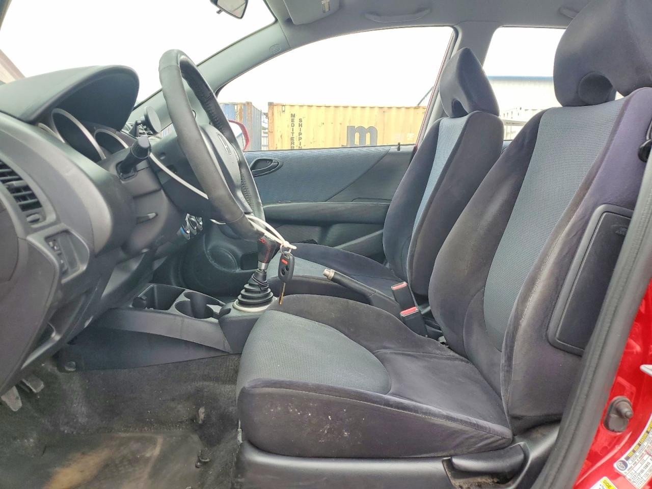 2007 Honda Fit S Red vin: JHMGD37617S006630