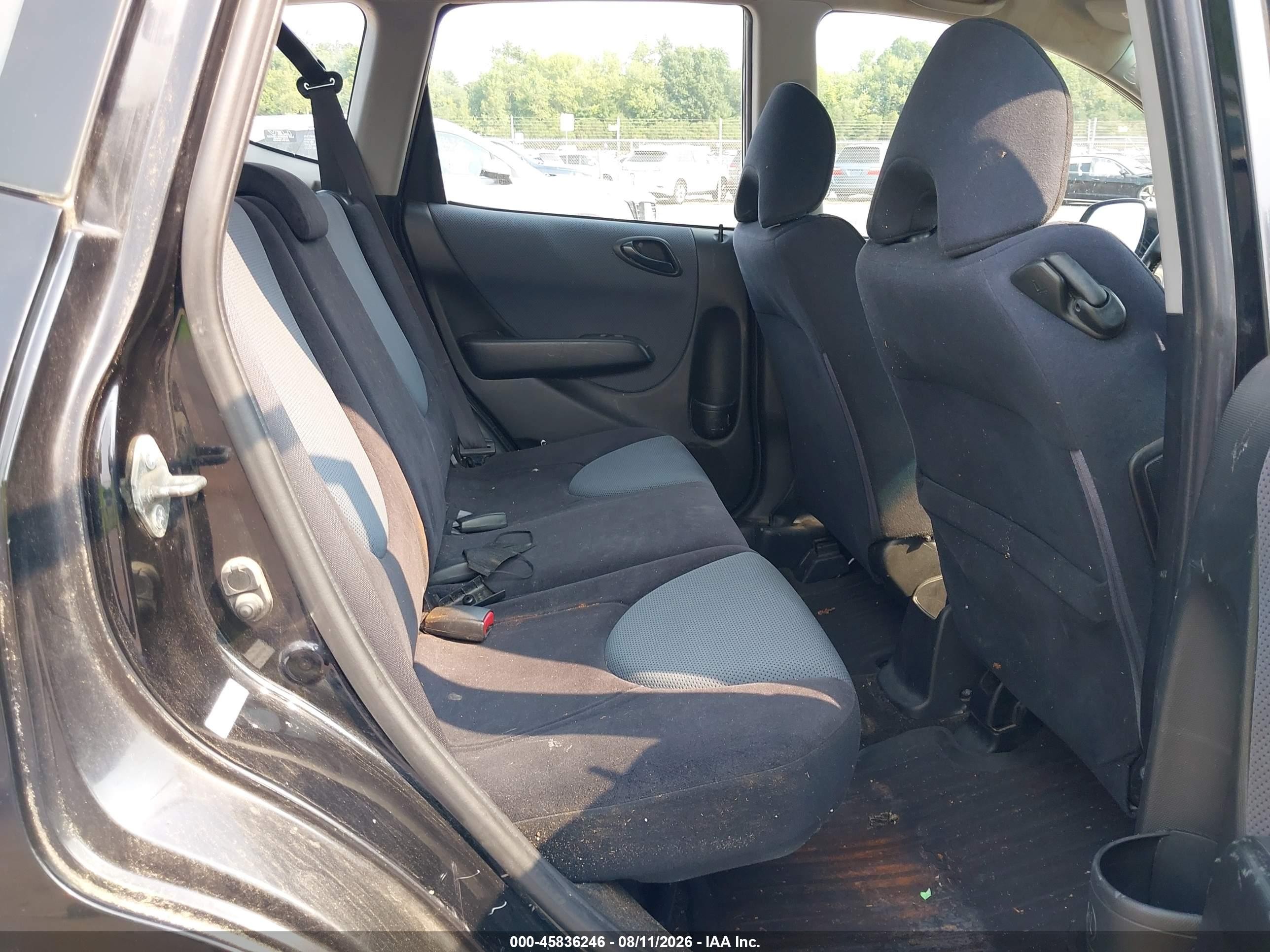 2008 Honda Fit Sport Black vin: JHMGD37618S052802