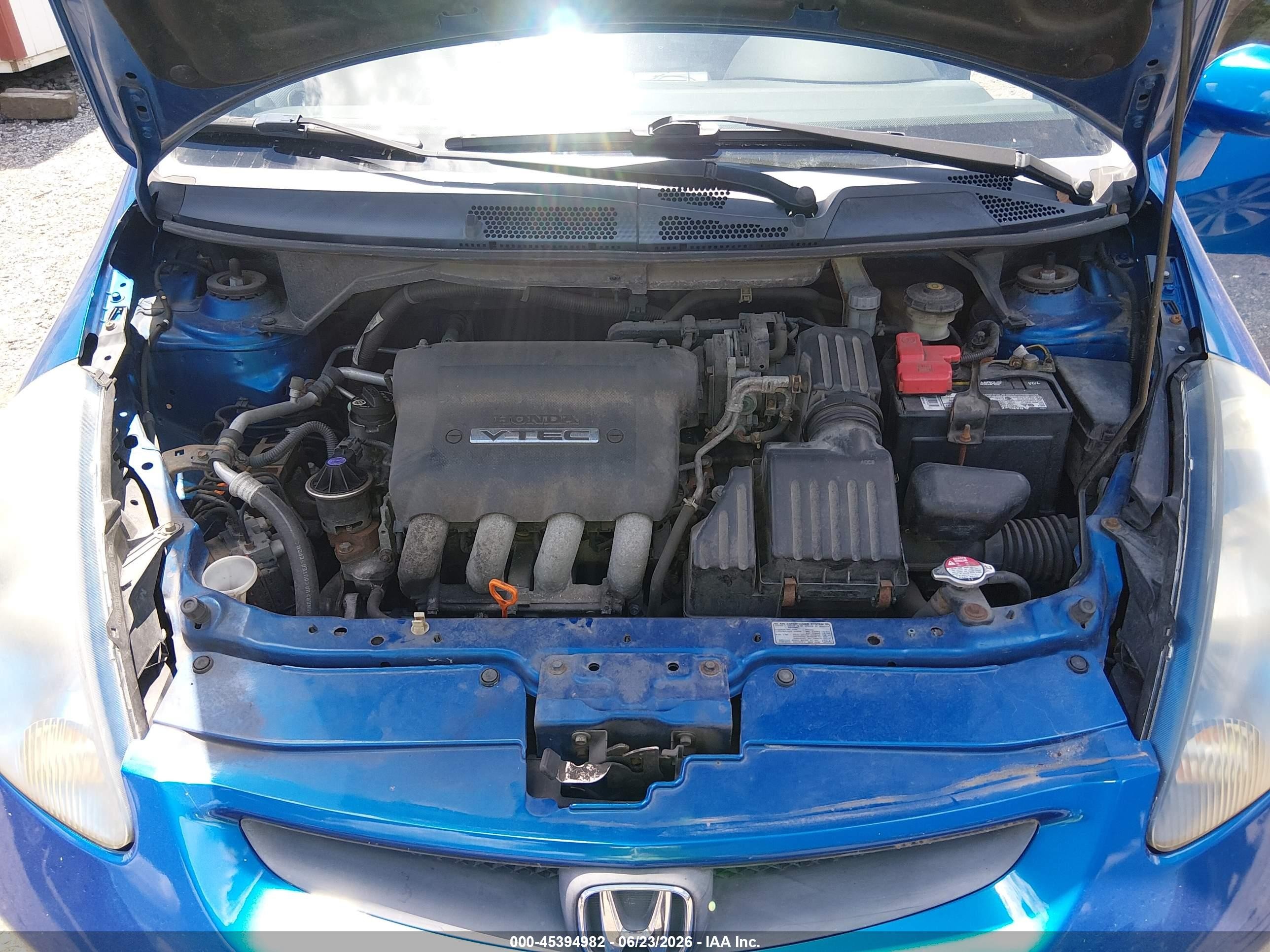 2007 Honda Fit Sport Blue vin: JHMGD37627S023601
