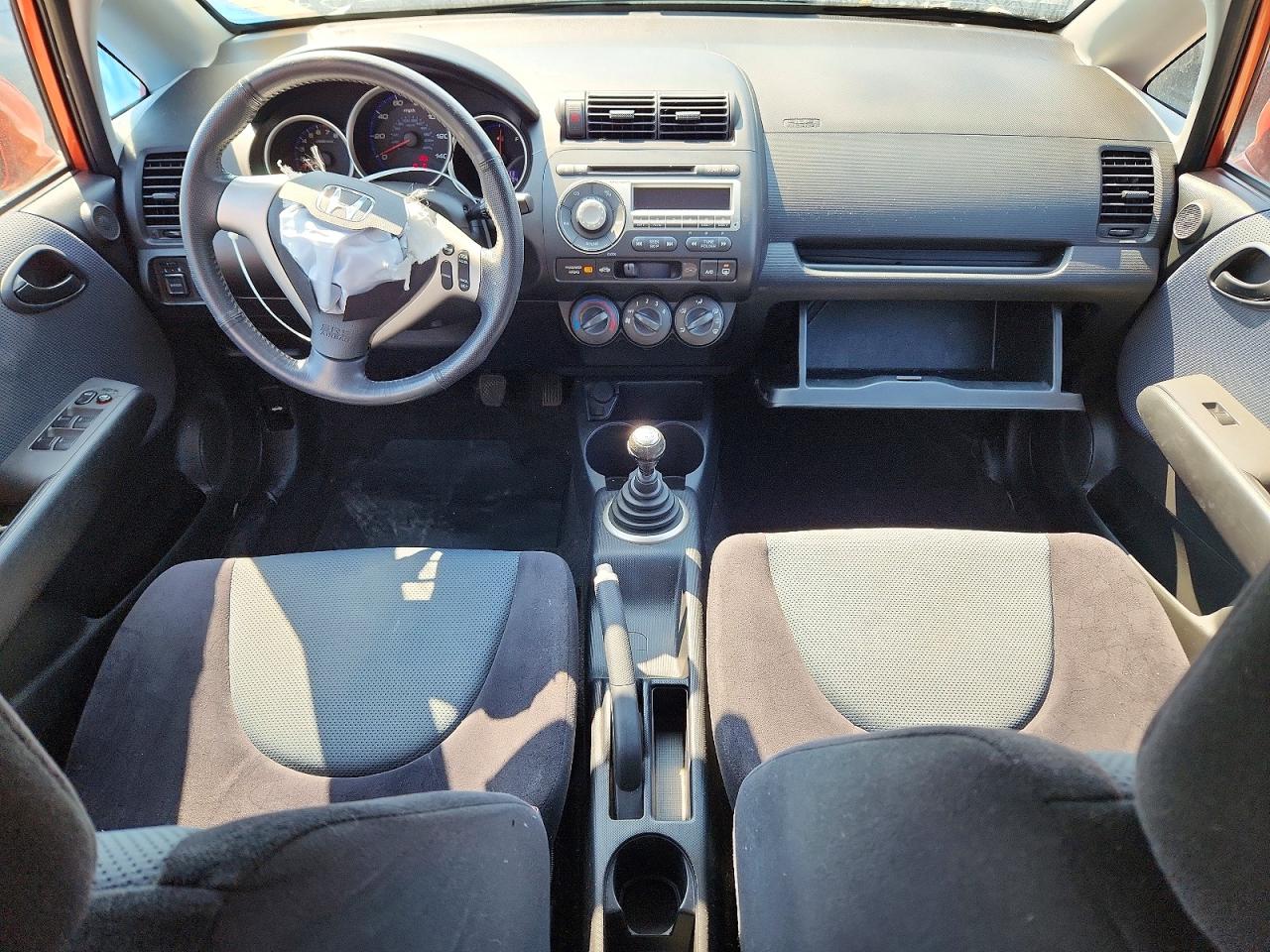 2007 Honda Fit S Orange vin: JHMGD37627S065296
