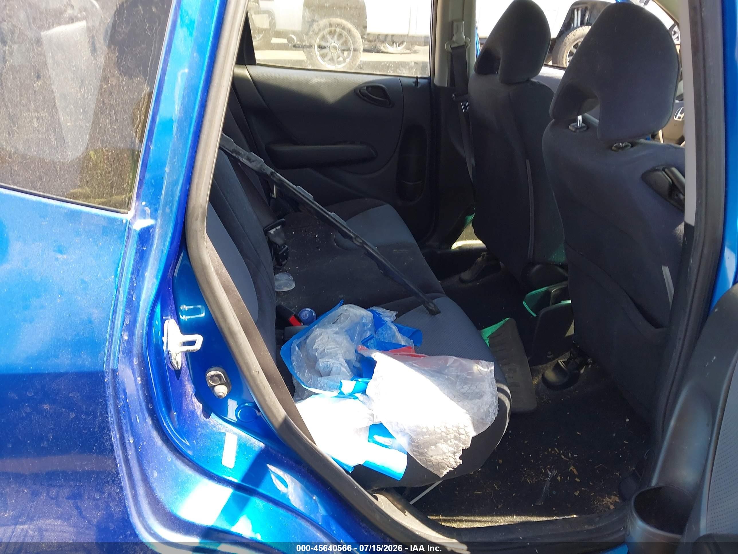 2008 Honda Fit Sport Blue vin: JHMGD37628S003334