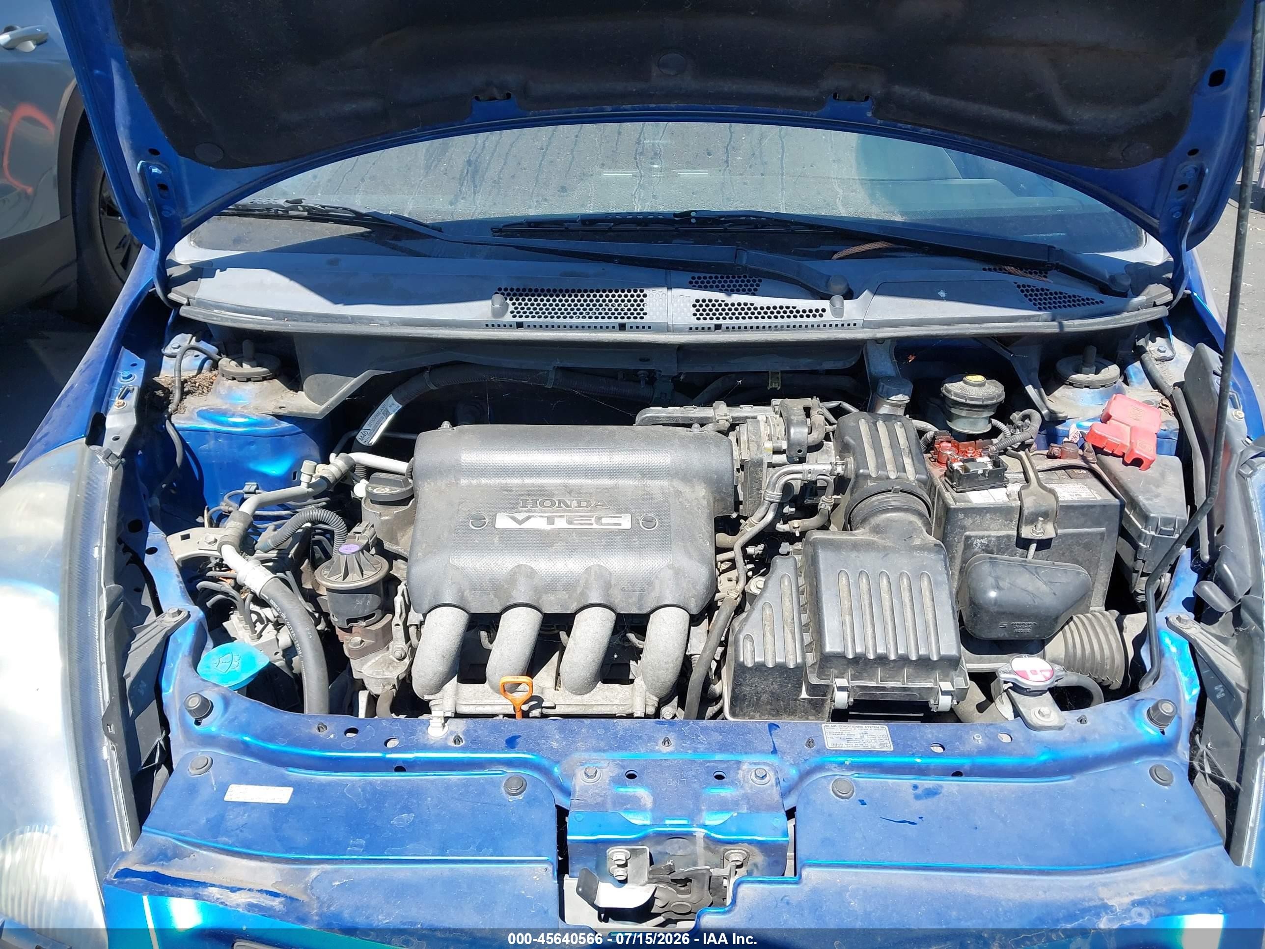 2008 Honda Fit Sport Blue vin: JHMGD37628S003334