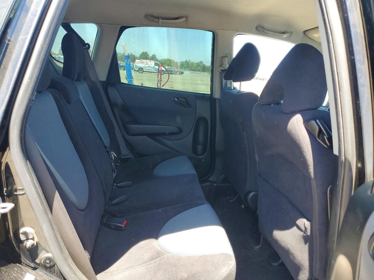 2008 Honda Fit Sport Black vin: JHMGD37628S035698