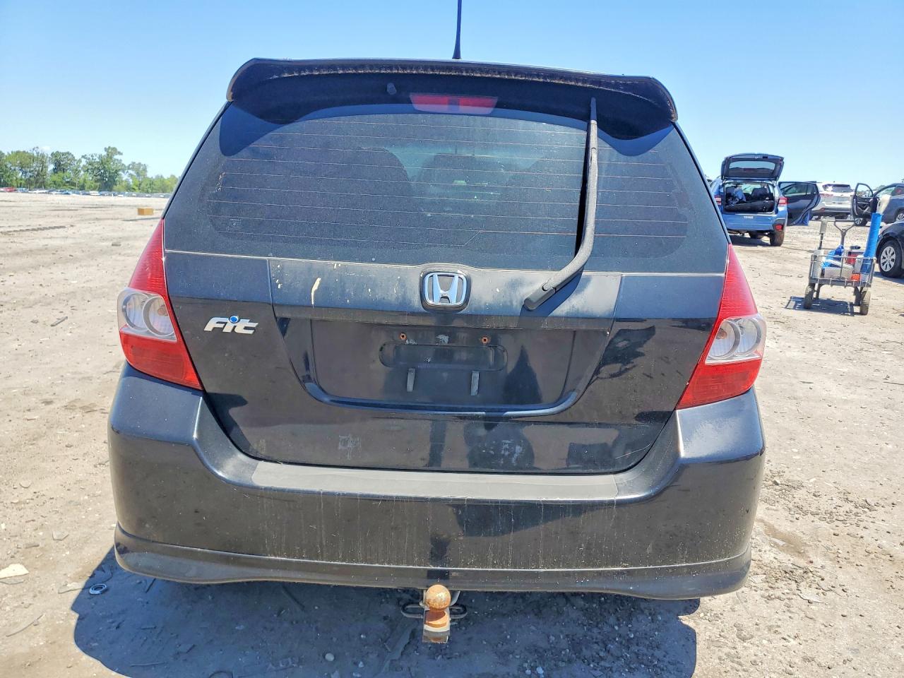 2008 Honda Fit Sport Black vin: JHMGD37628S035698