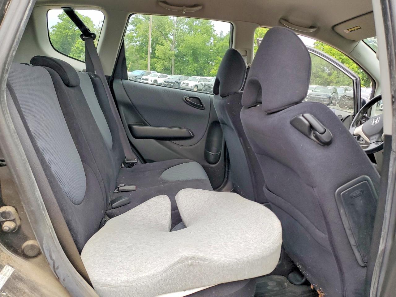 2007 Honda Fit S Black vin: JHMGD37647S054896