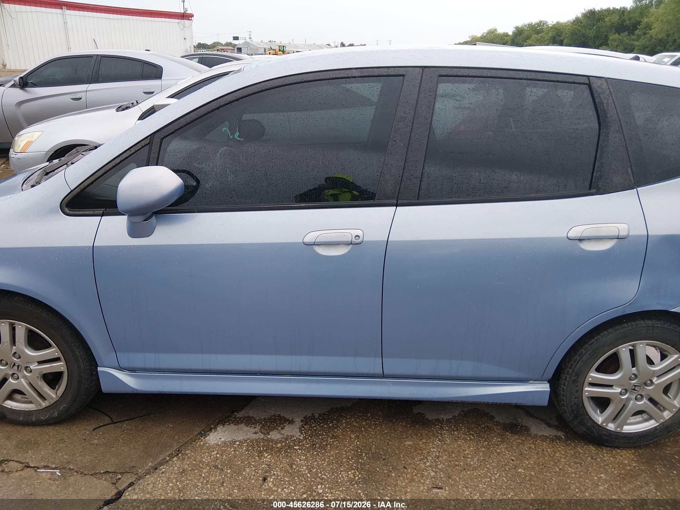 2008 Honda Fit Sport Blue vin: JHMGD37648S009930