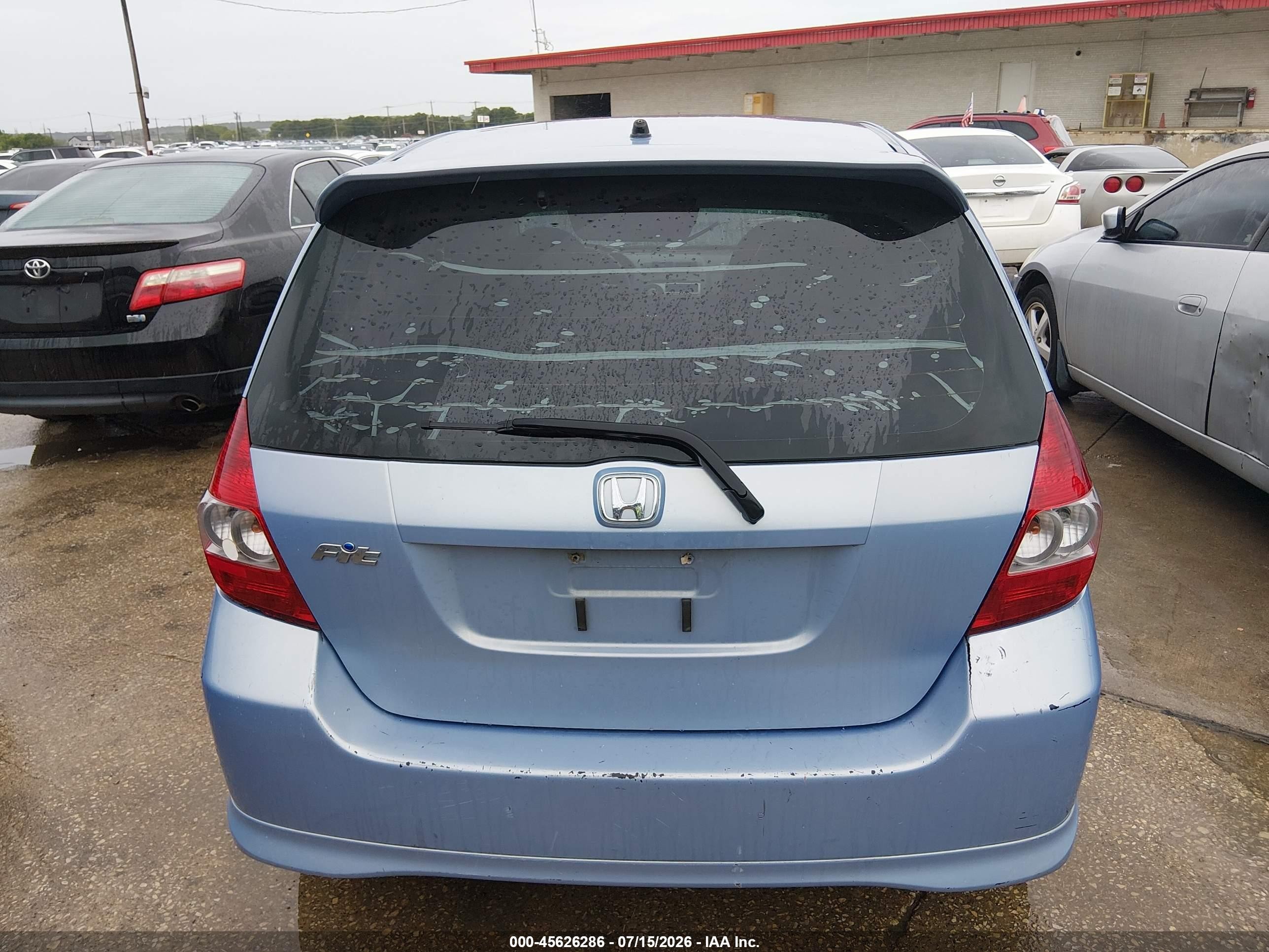 2008 Honda Fit Sport Blue vin: JHMGD37648S009930