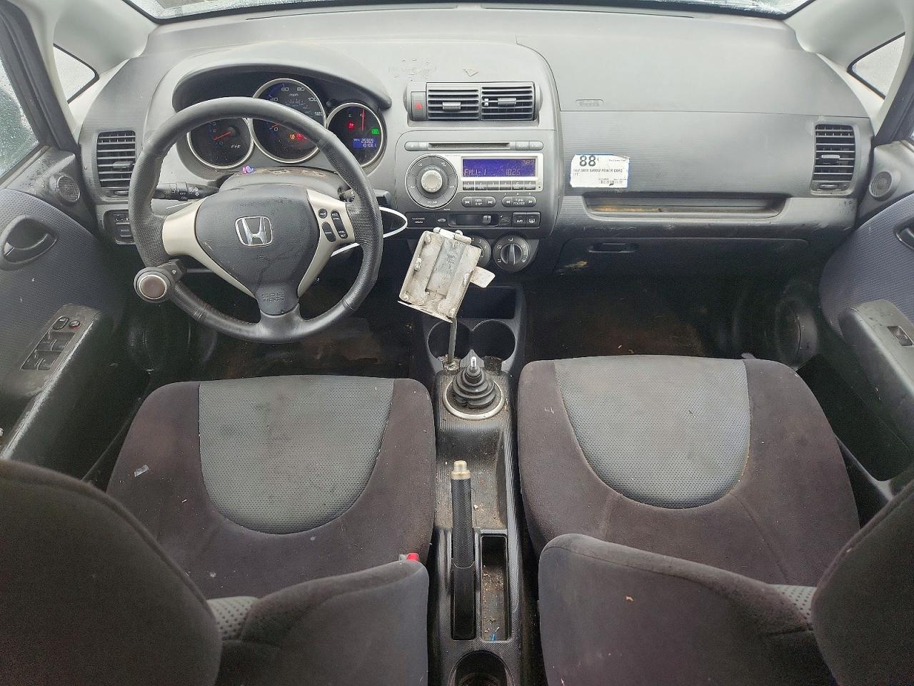 2008 Honda Fit Sport Черный vin: JHMGD37648S054947