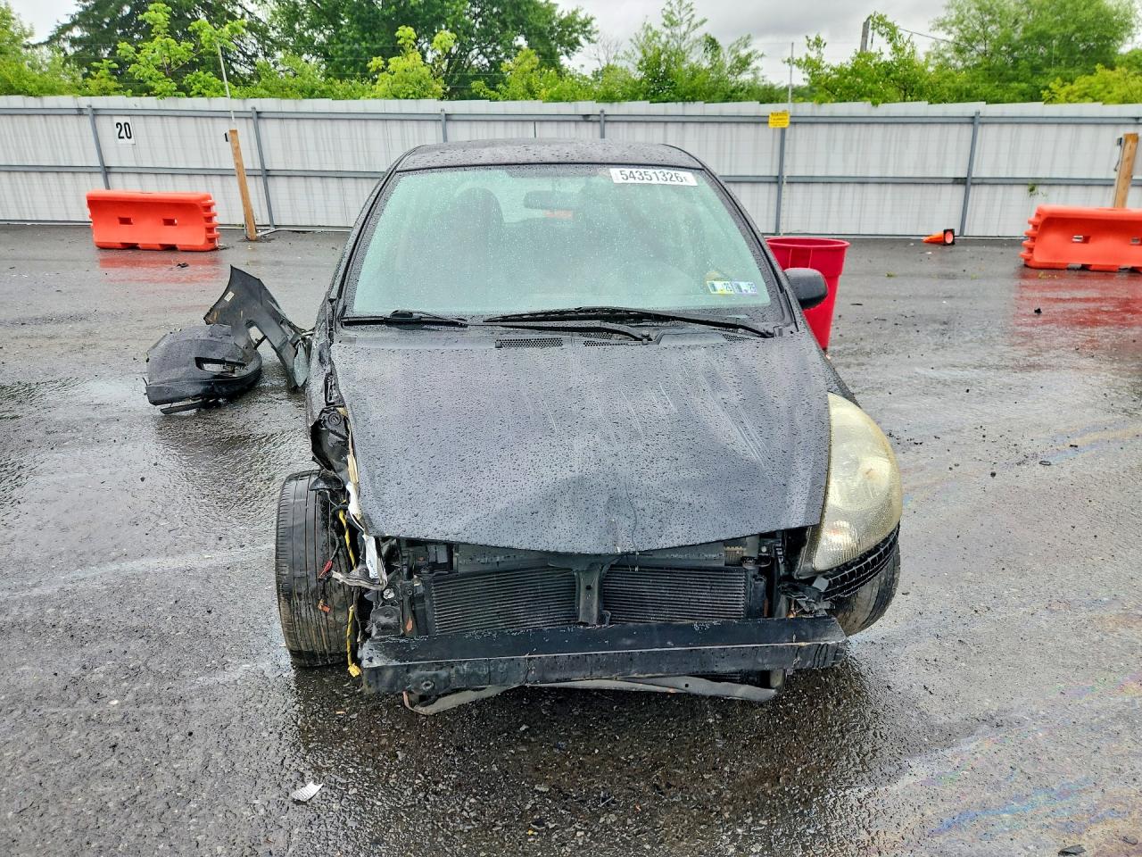 2008 Honda Fit Sport Черный vin: JHMGD37648S054947