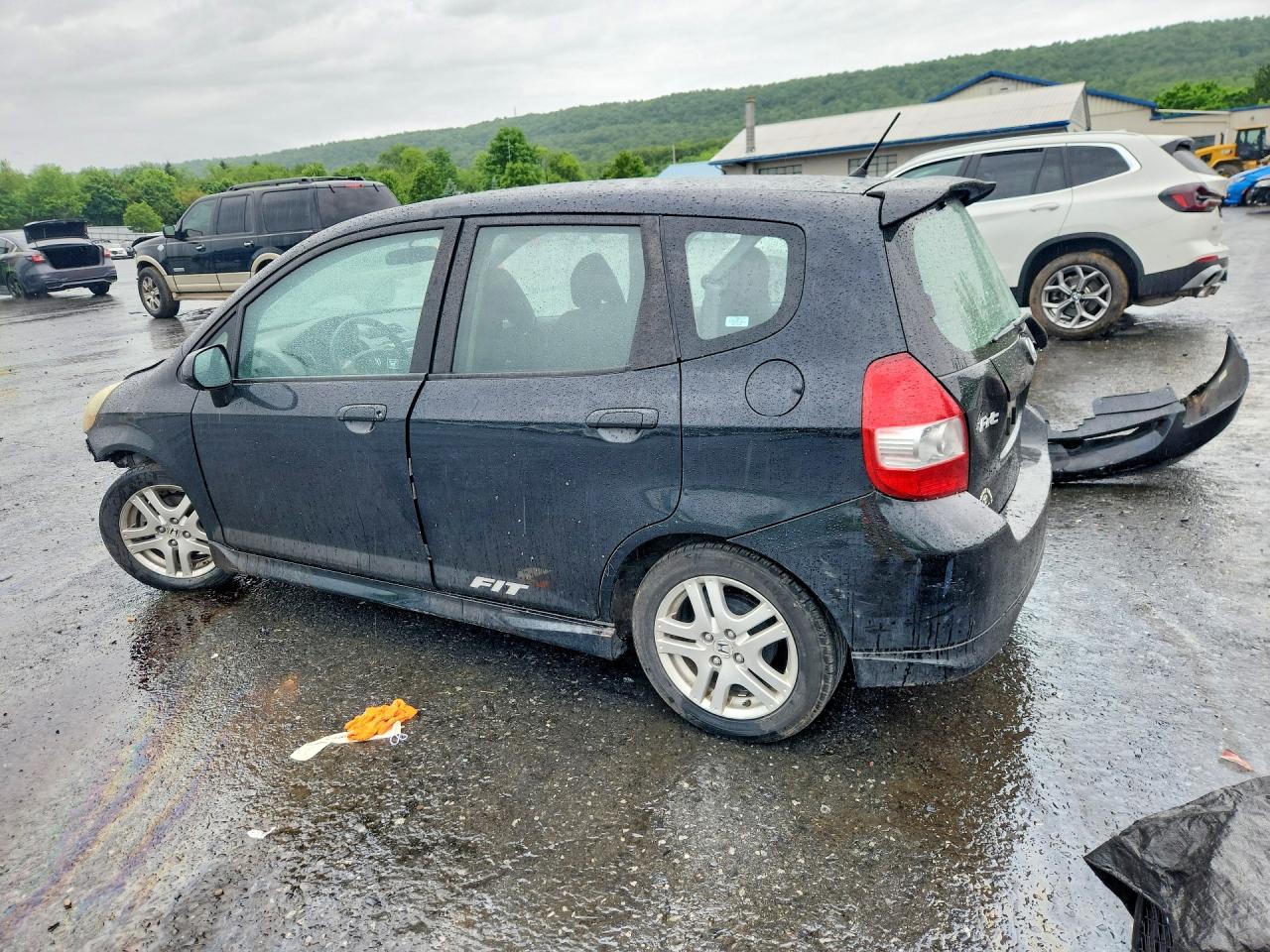 2008 Honda Fit Sport Черный vin: JHMGD37648S054947