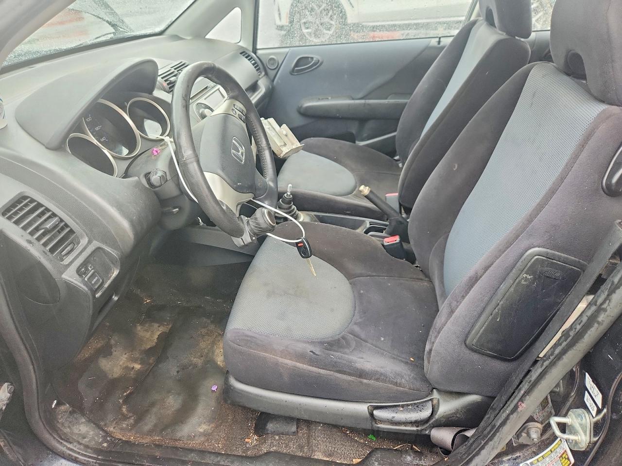 2008 Honda Fit Sport Черный vin: JHMGD37648S054947