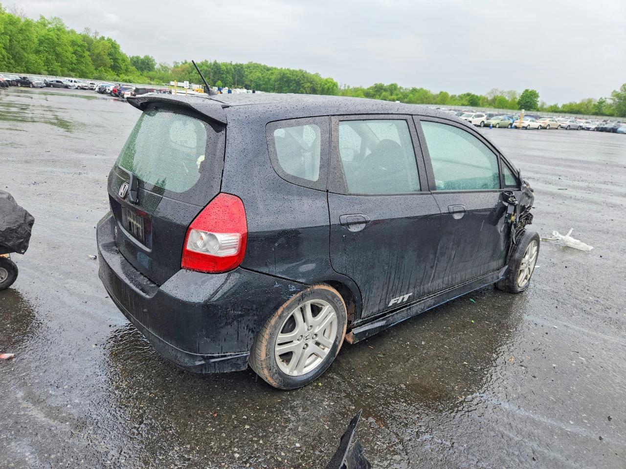 2008 Honda Fit Sport Черный vin: JHMGD37648S054947