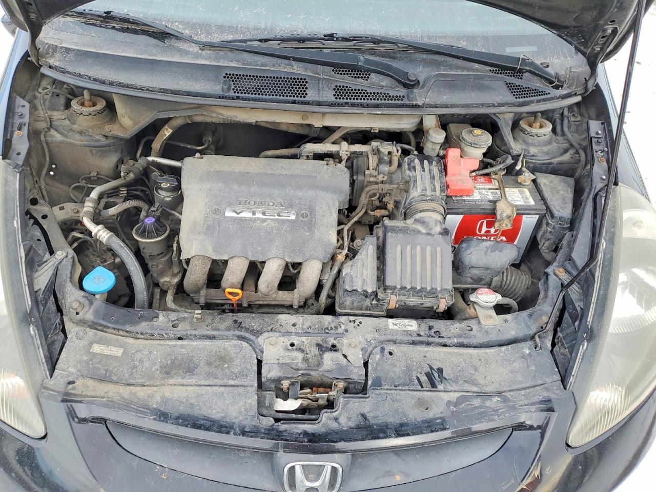2008 Honda Fit Sport 5dr Black vin: JHMGD37648S804847