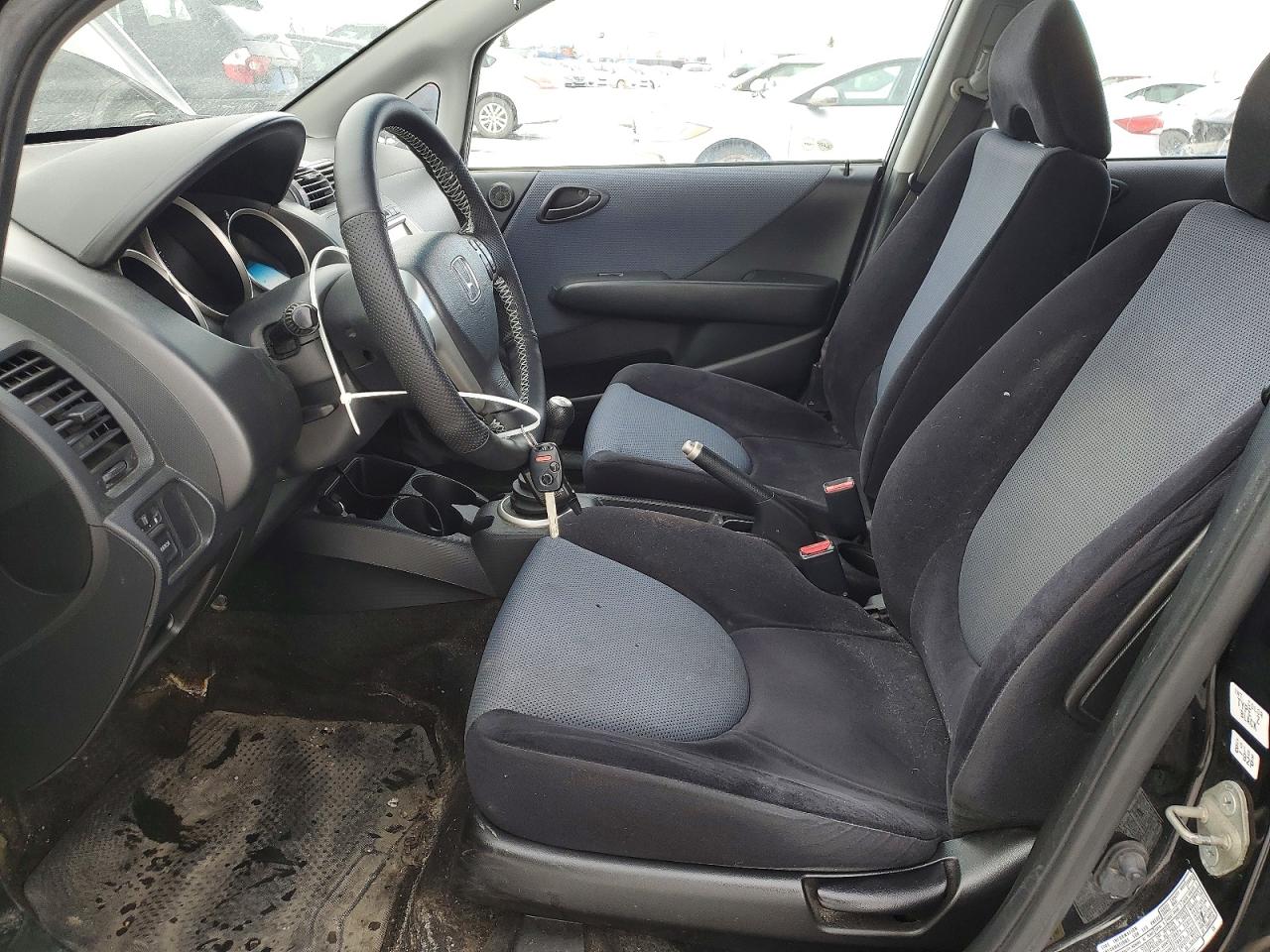 2008 Honda Fit Sport 5dr Black vin: JHMGD37648S804847