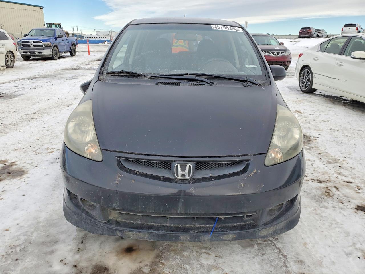 2008 Honda Fit Sport 5dr Black vin: JHMGD37648S804847