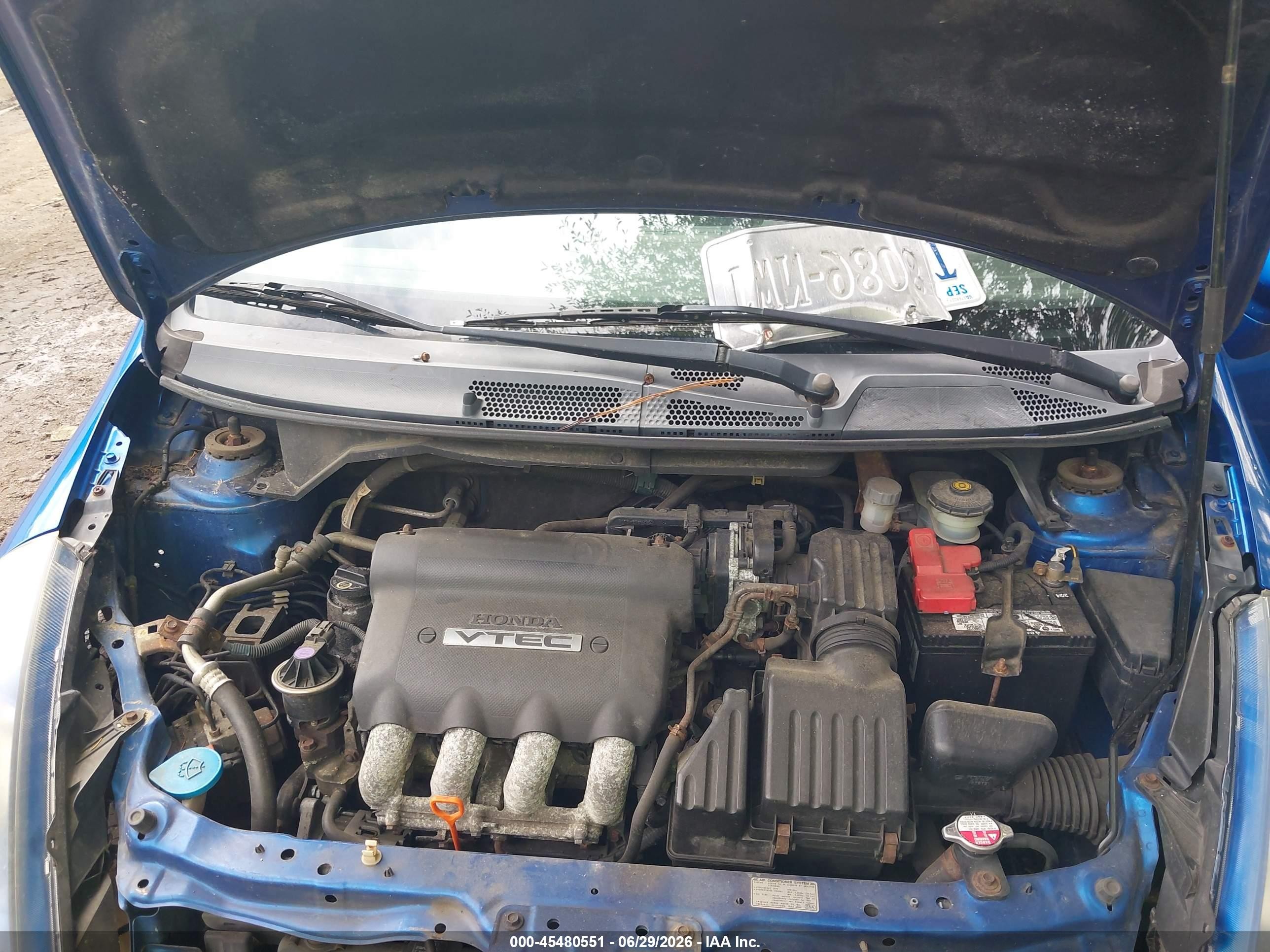 2007 Honda Fit Sport Blue vin: JHMGD37657S048718