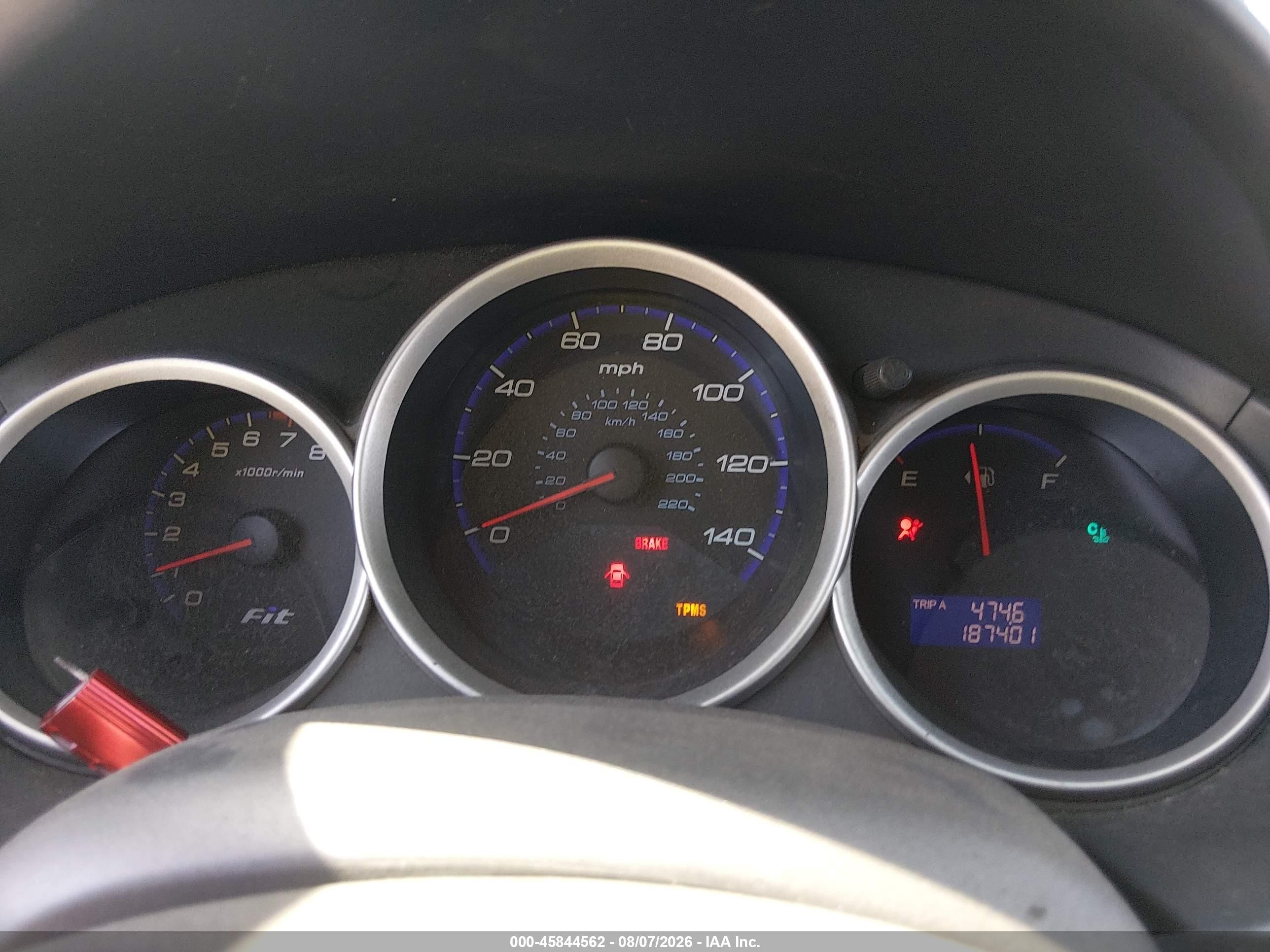 2008 Honda Fit Sport Фиолетовый vin: JHMGD37668S013123