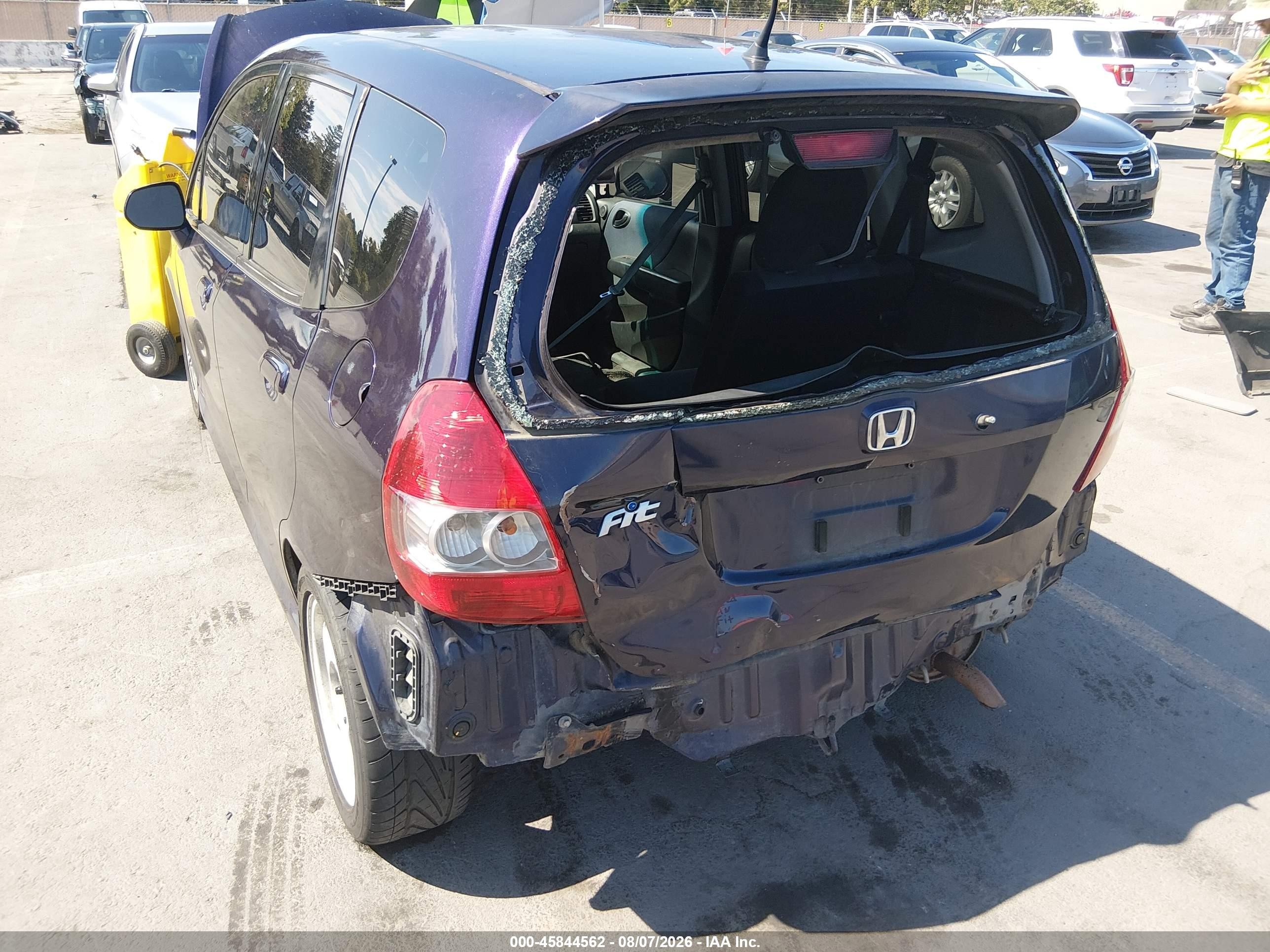 2008 Honda Fit Sport Фиолетовый vin: JHMGD37668S013123