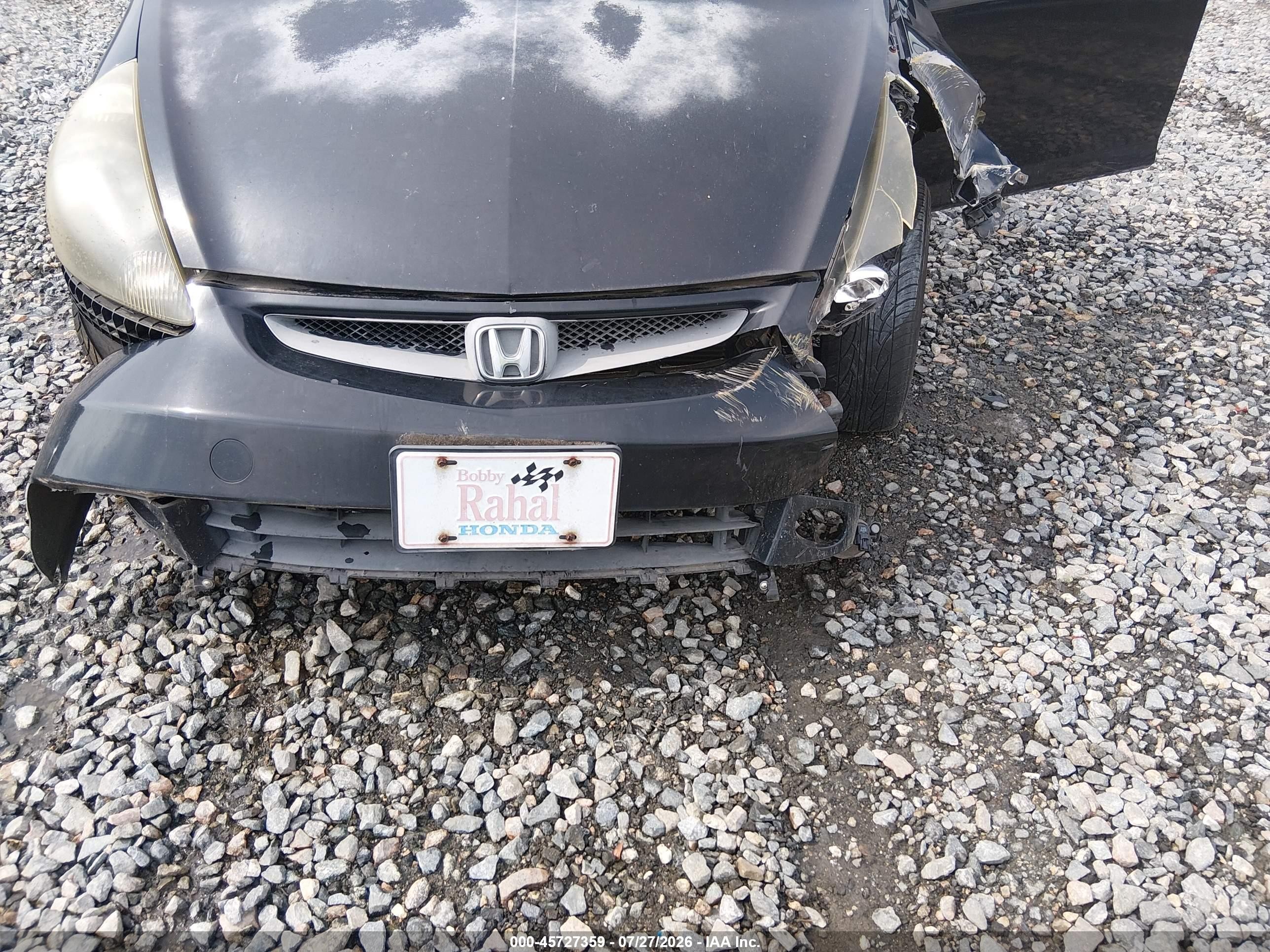2008 Honda Fit Sport Black vin: JHMGD37688S005105
