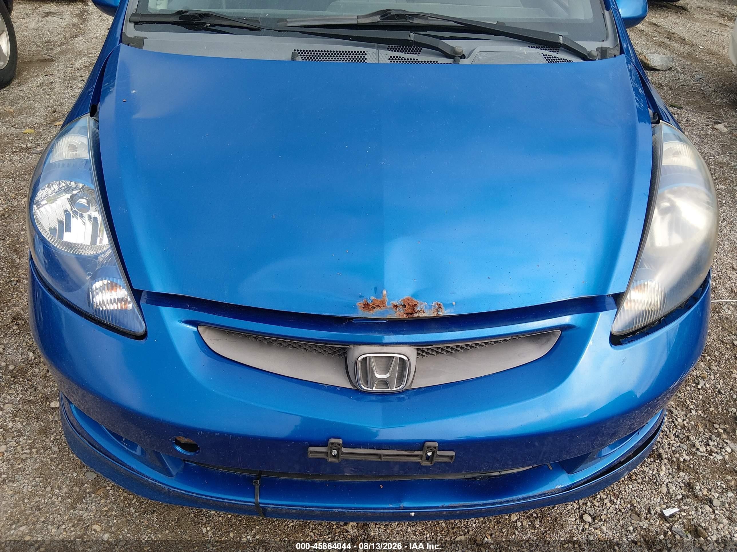 2007 Honda Fit Sport Blue vin: JHMGD37697S050620
