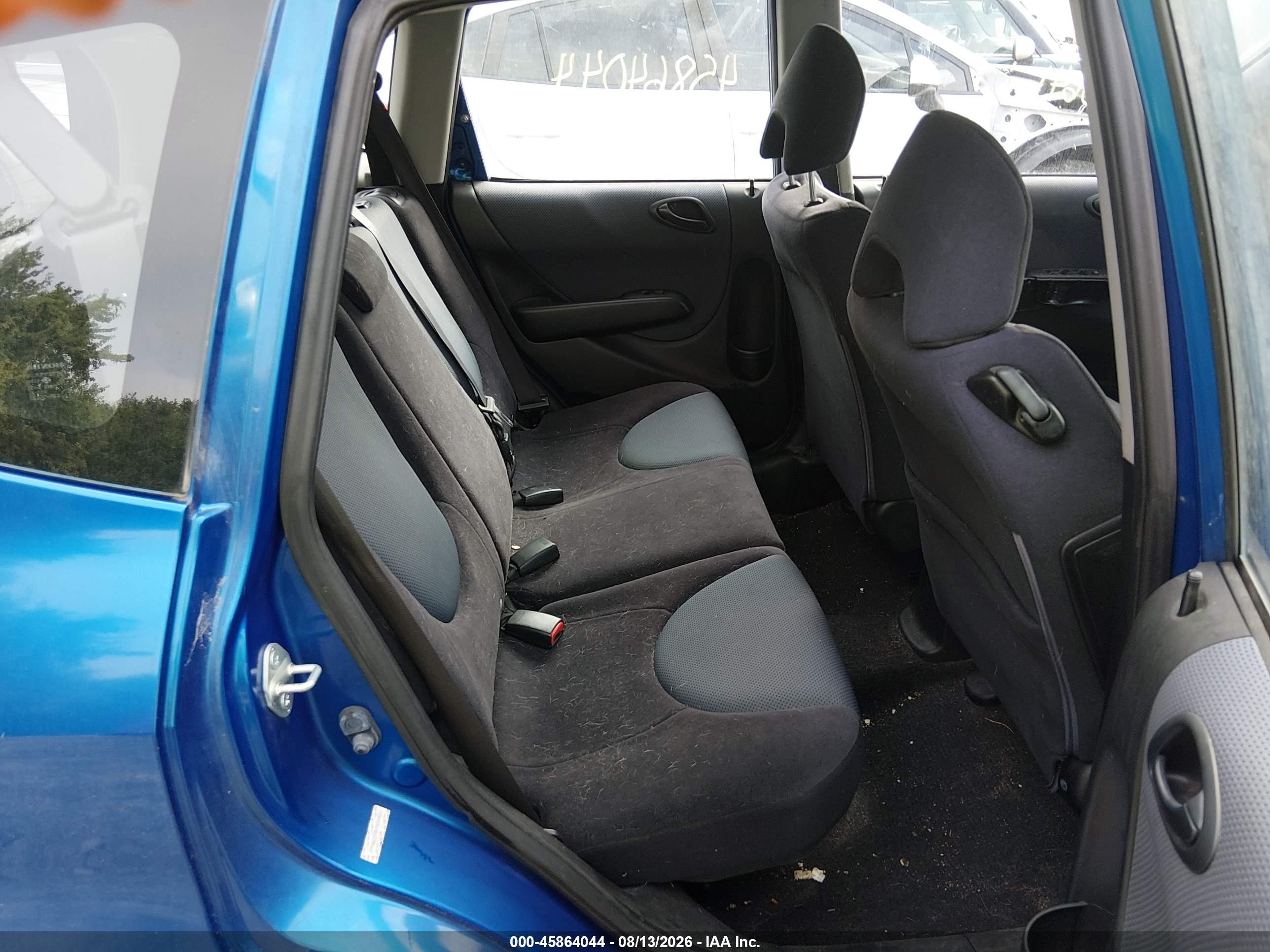 2007 Honda Fit Sport Blue vin: JHMGD37697S050620