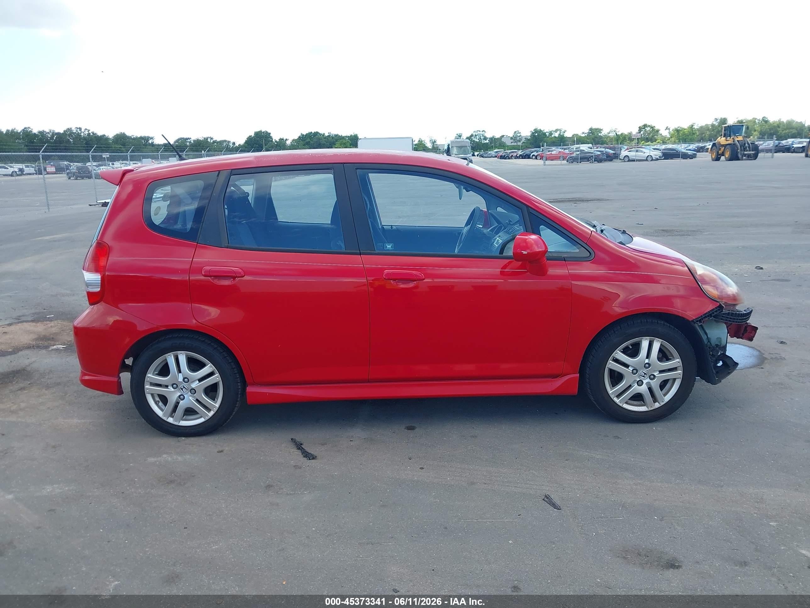2008 Honda Fit Sport Красный vin: JHMGD37698S020552