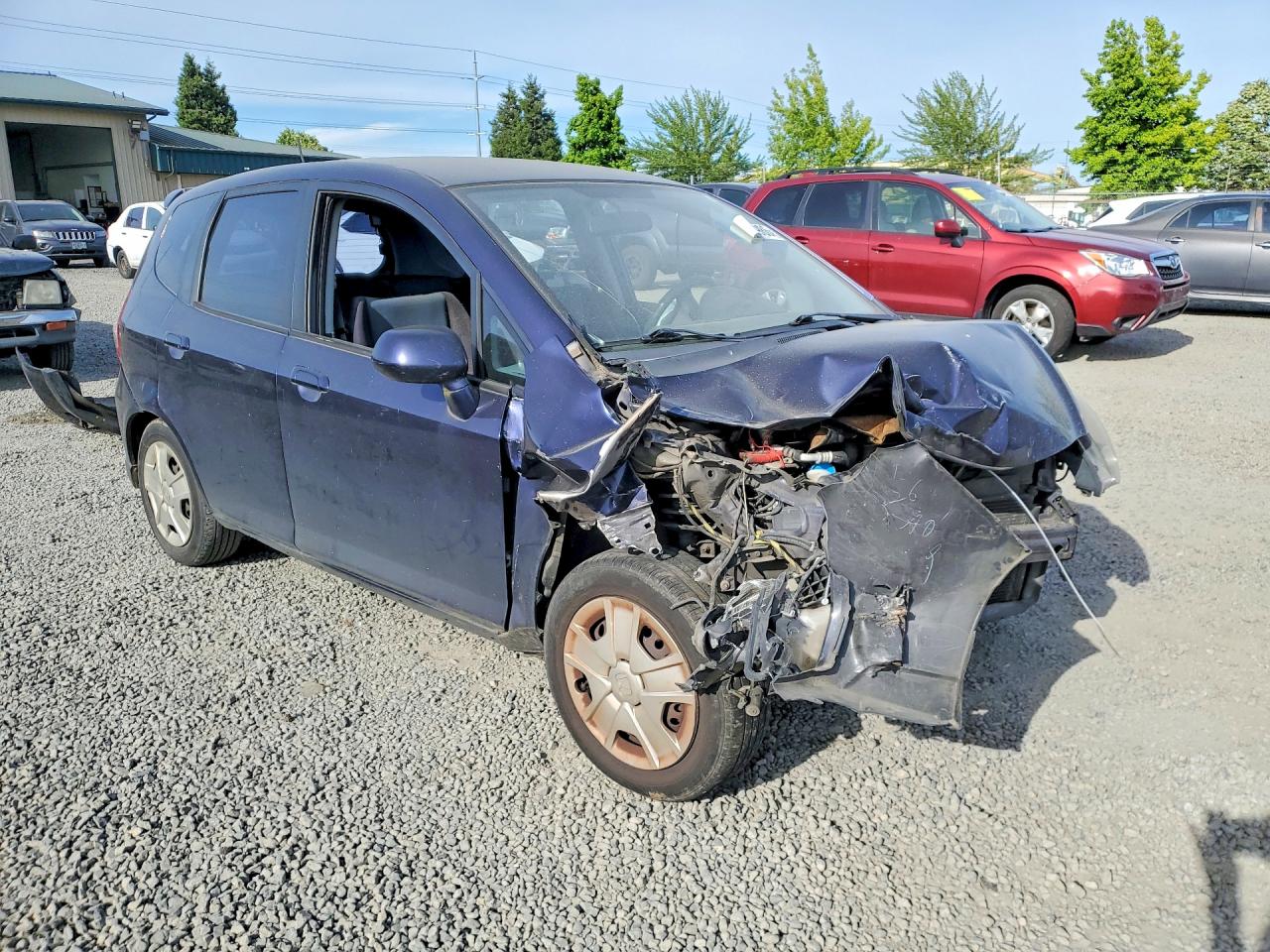 2008 Honda Fit Sport Синий vin: JHMGD37698S034869