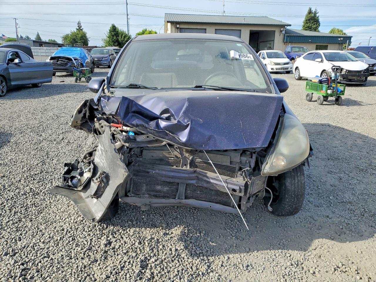 2008 Honda Fit Sport Синий vin: JHMGD37698S034869