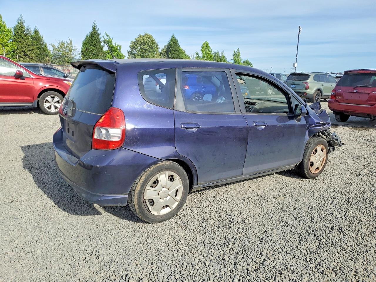 2008 Honda Fit Sport Синий vin: JHMGD37698S034869