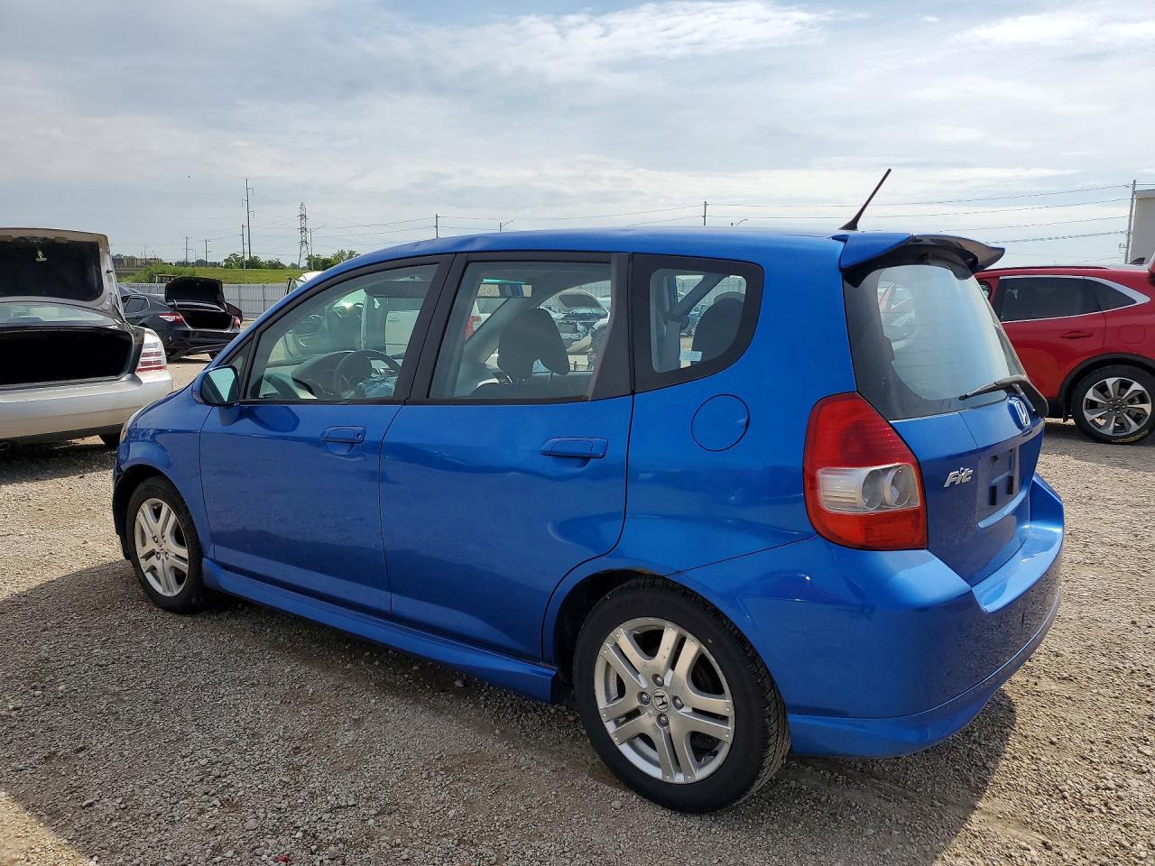 2008 Honda Fit Sport Blue vin: JHMGD37698S037030