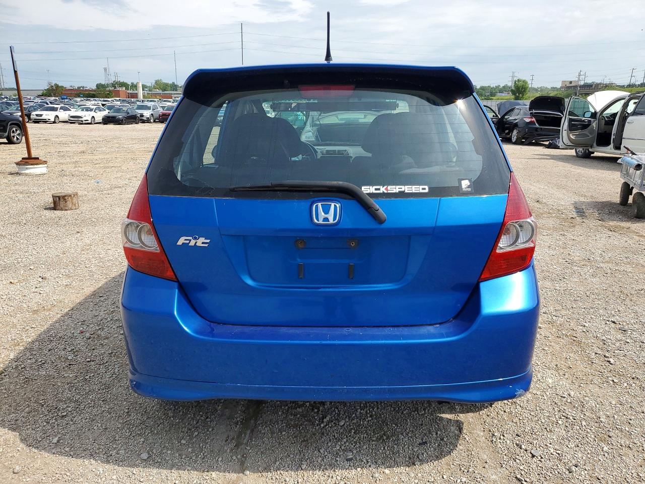 2008 Honda Fit Sport Blue vin: JHMGD37698S037030